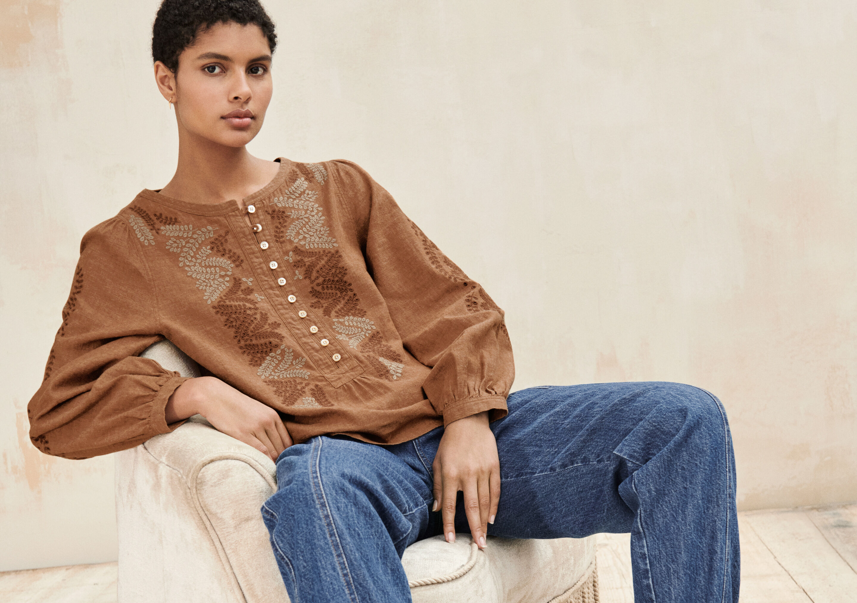 Embroidered blouse