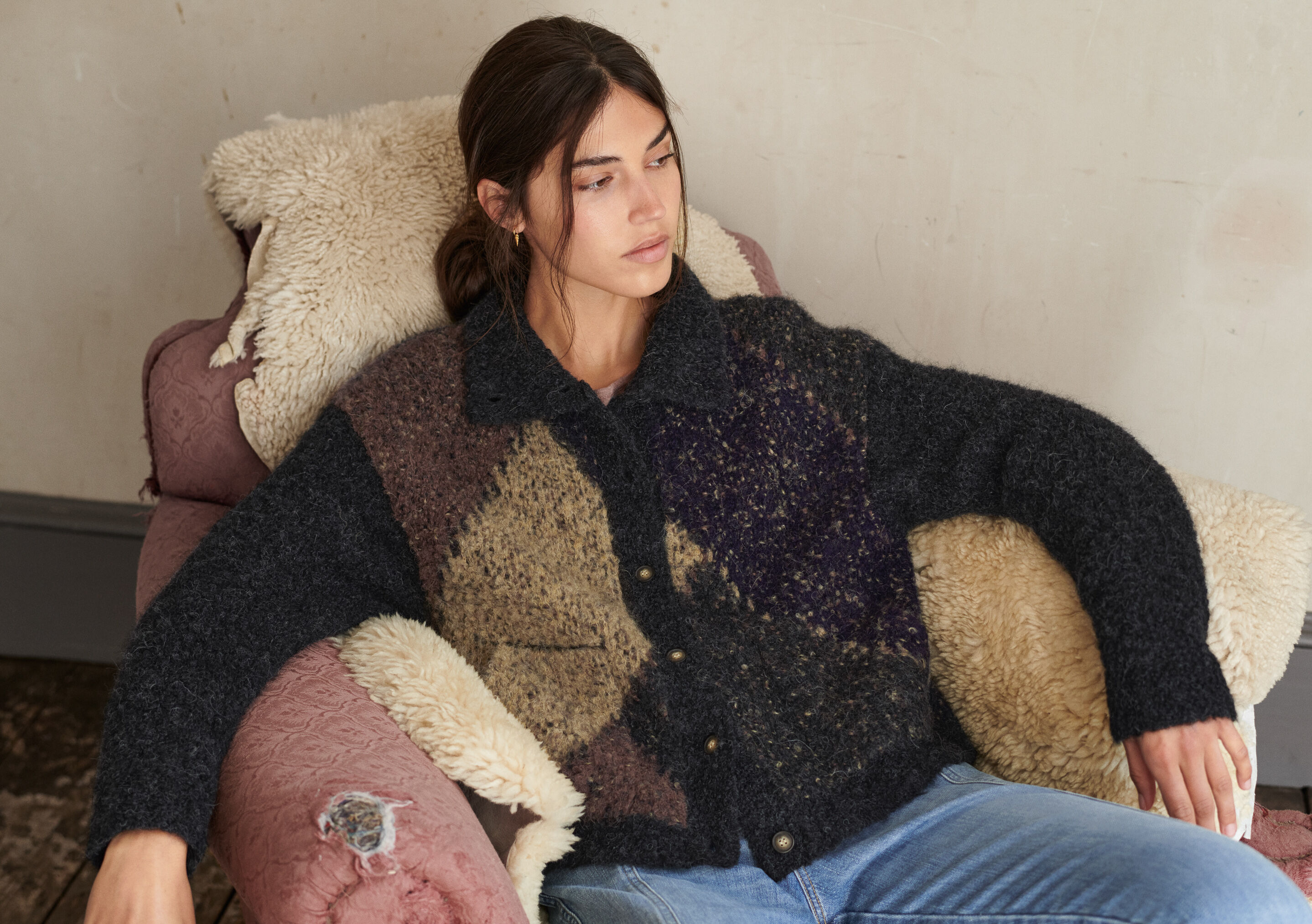 Boucl&eacute; jacket