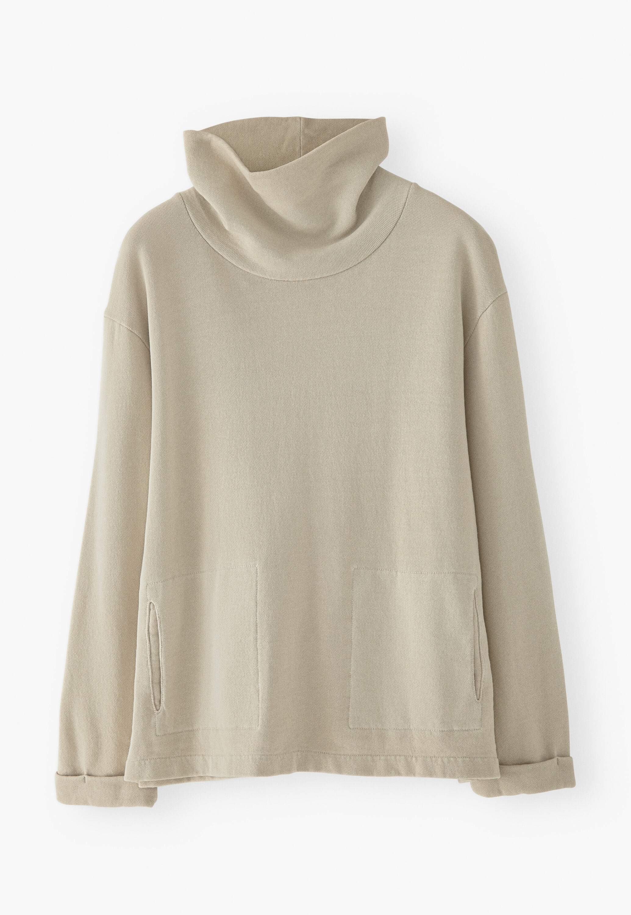Funnel-neck sweatshirt