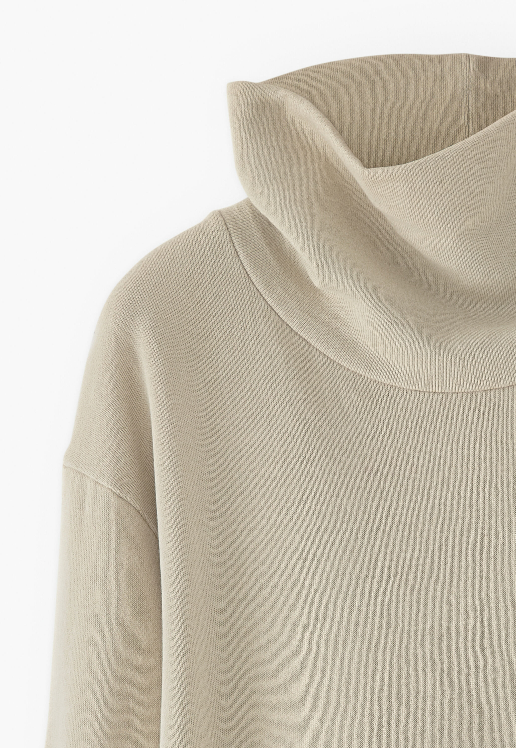 Funnel-neck sweatshirt