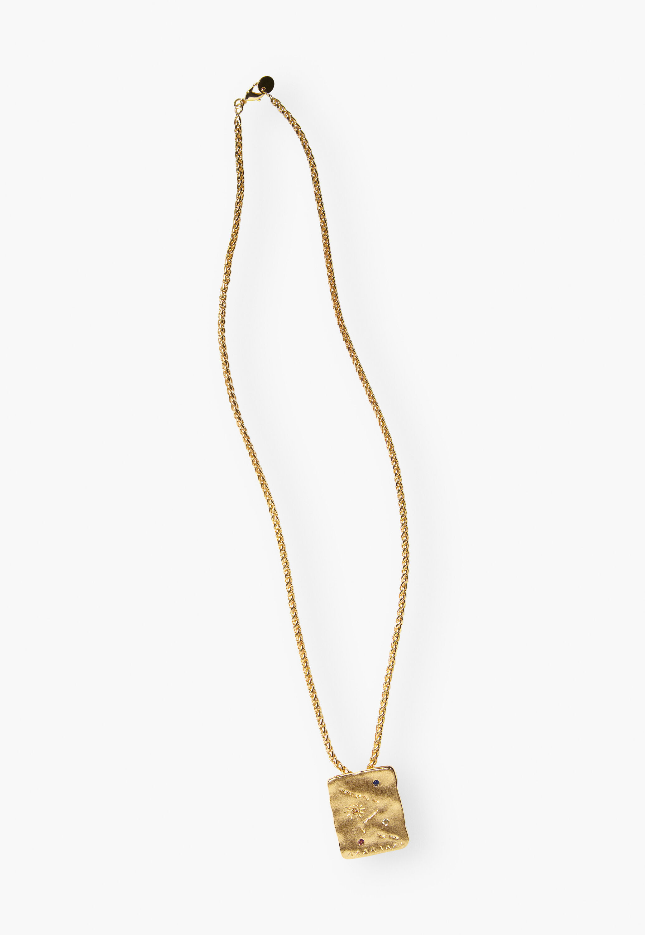 Square pendant necklace