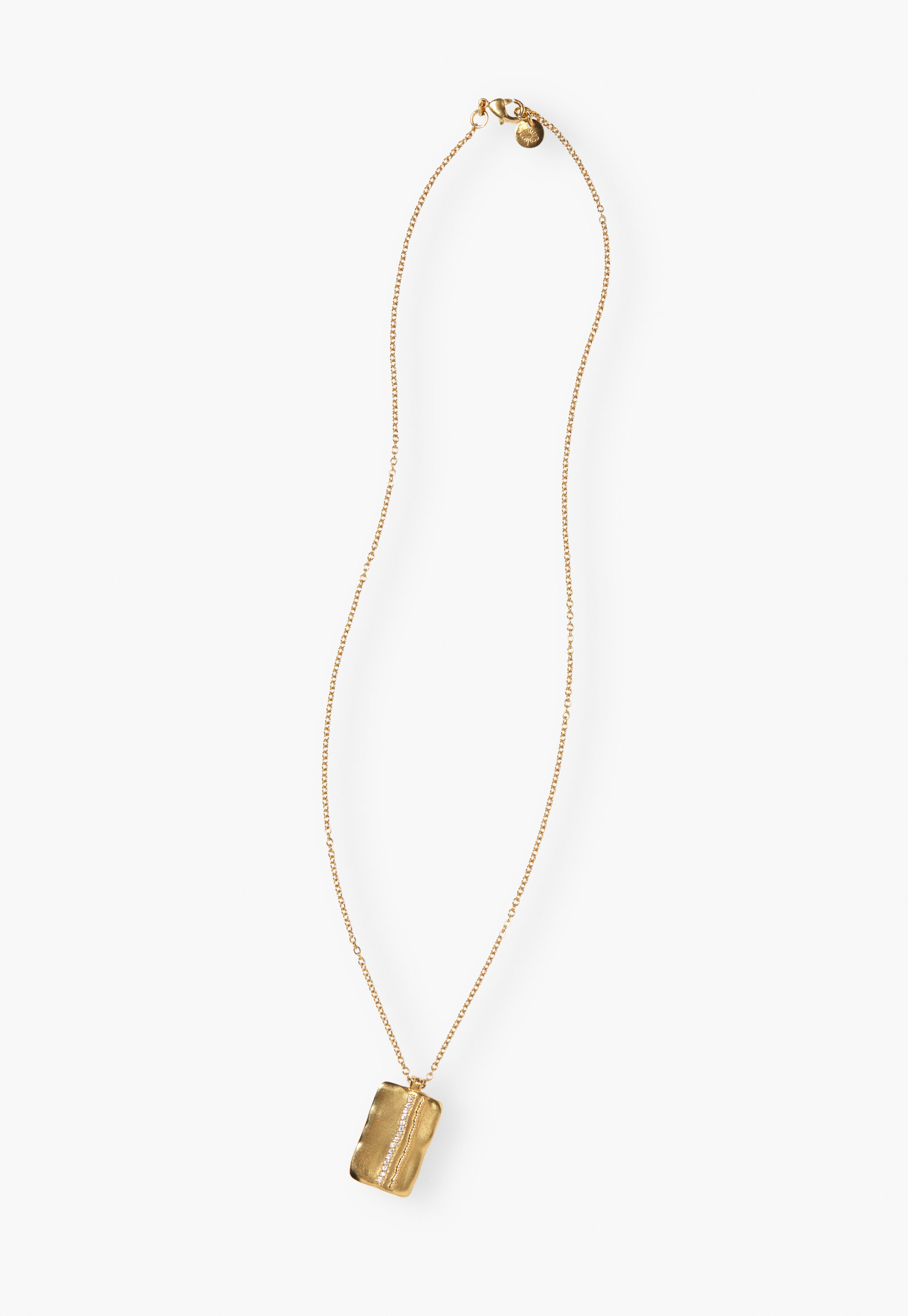 Square-pendant necklace