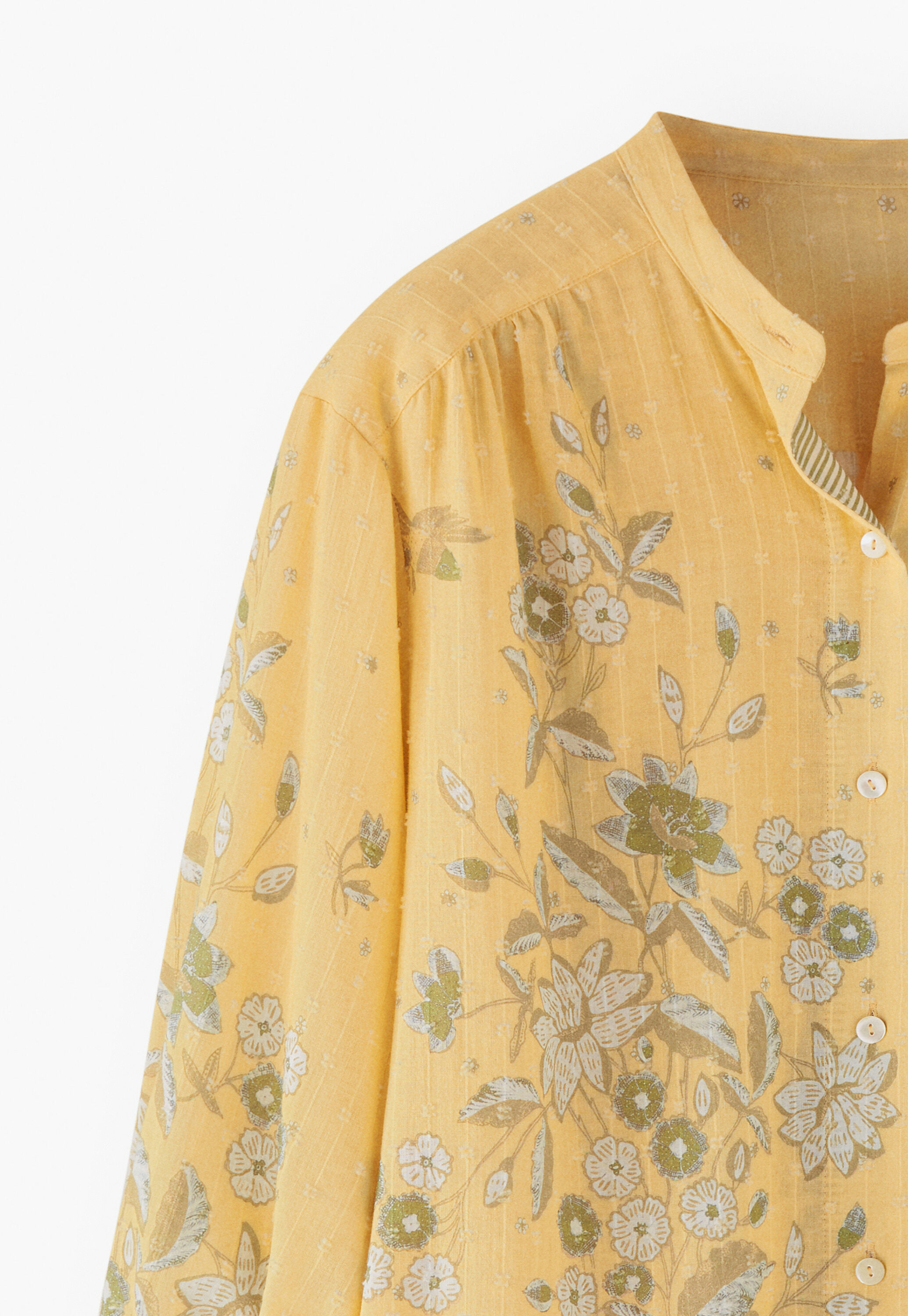 Printed boyfriend blouse
