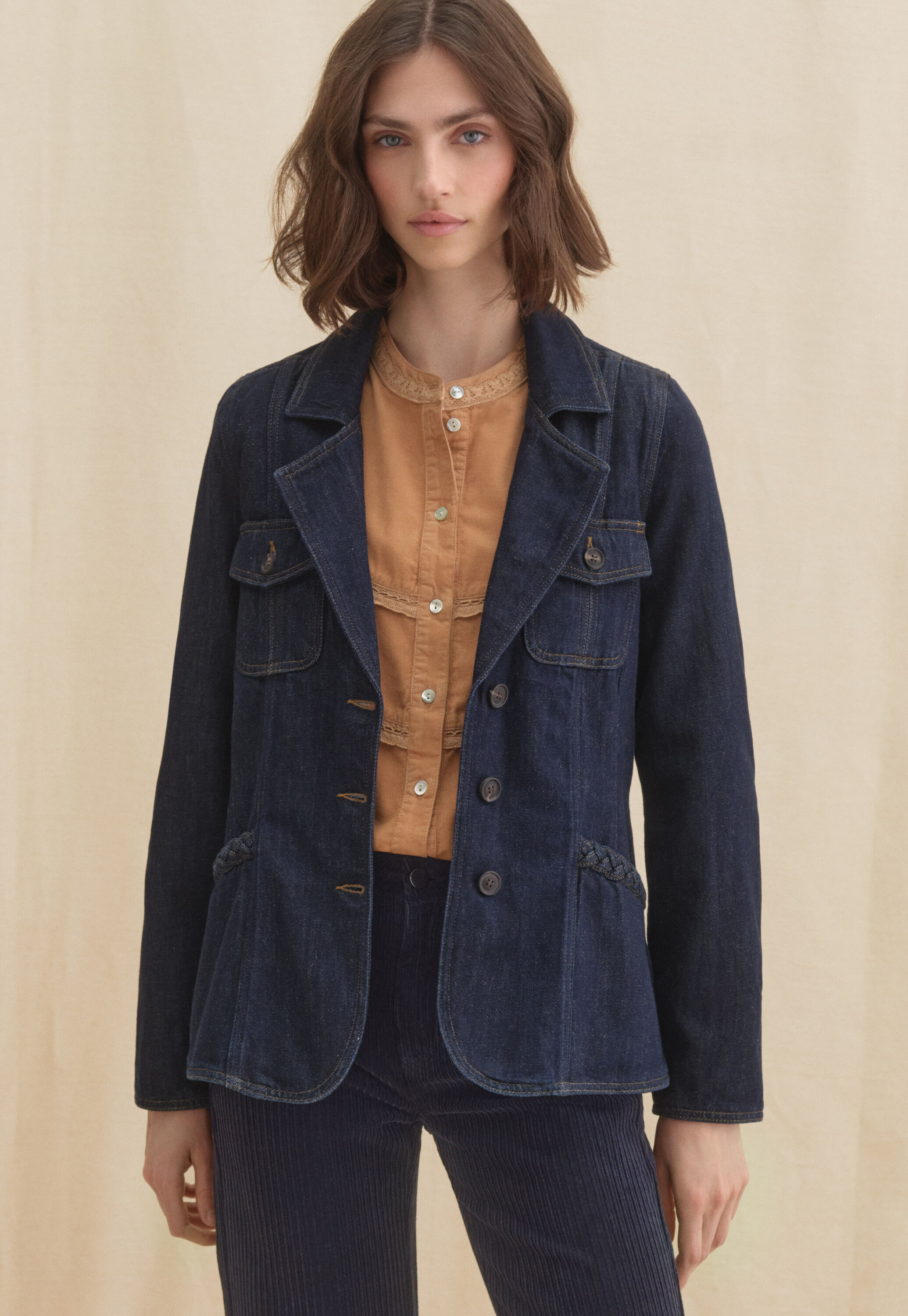 Denim blazer
