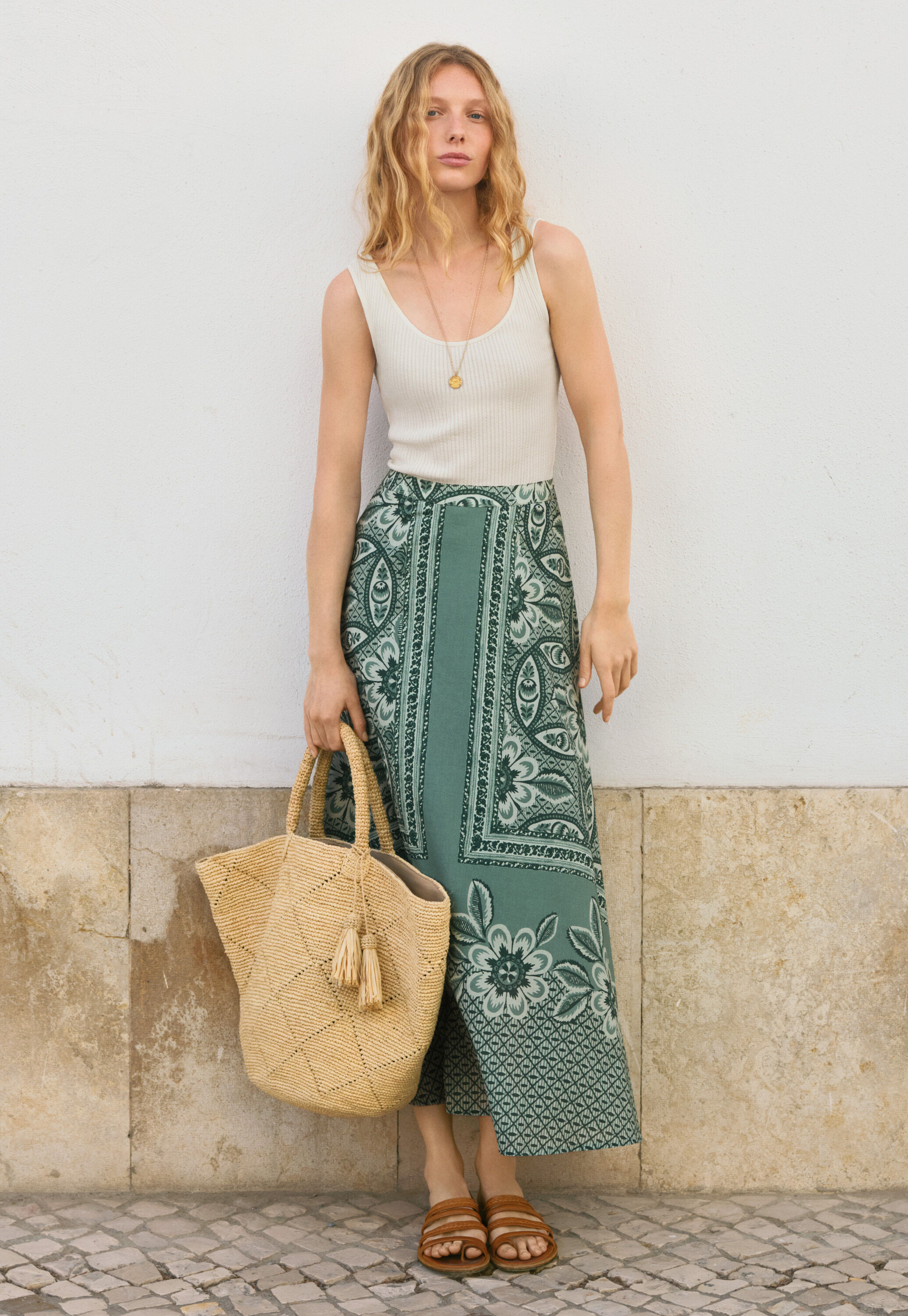 Printed skirt