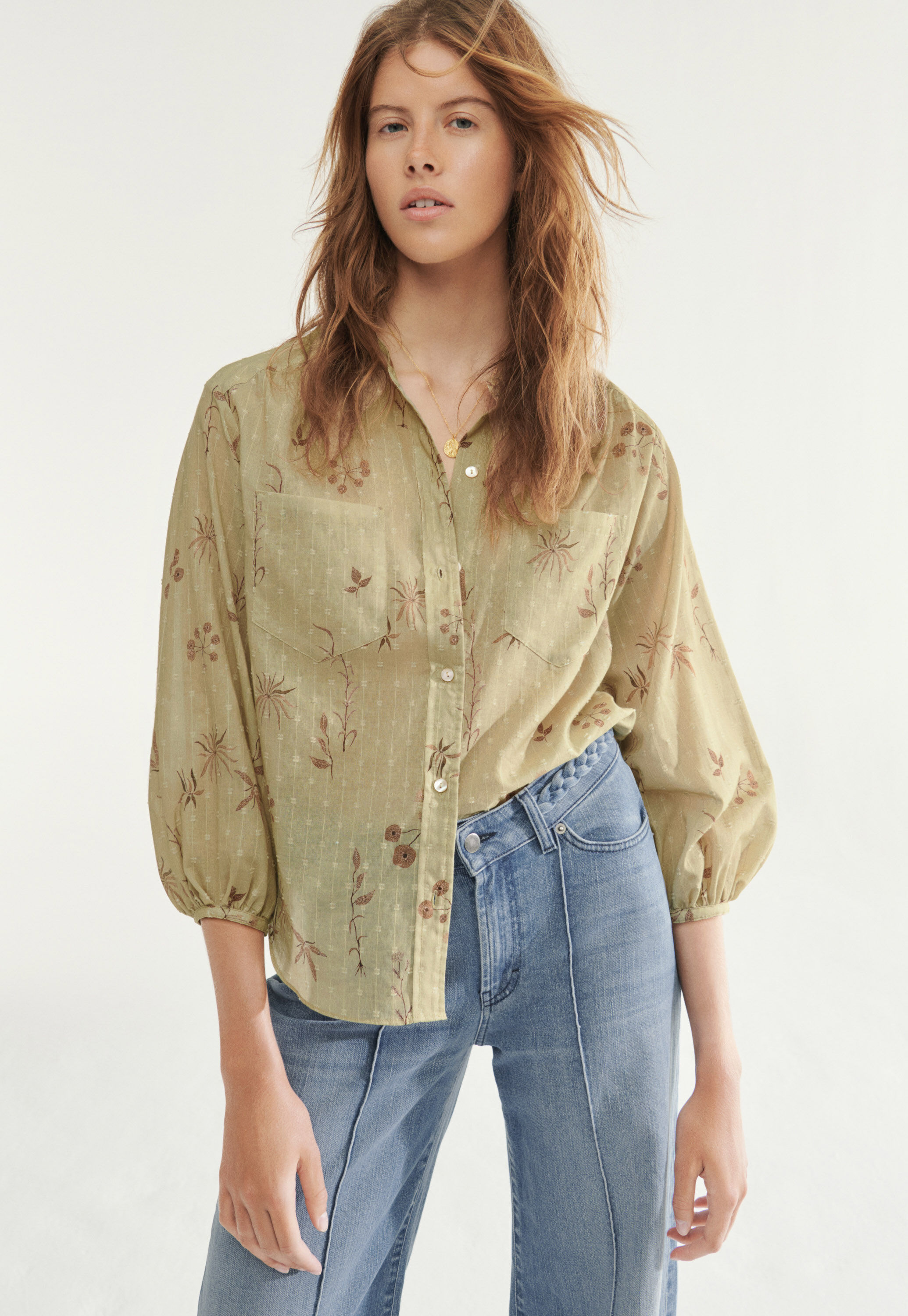 Printed boyfriend shirt