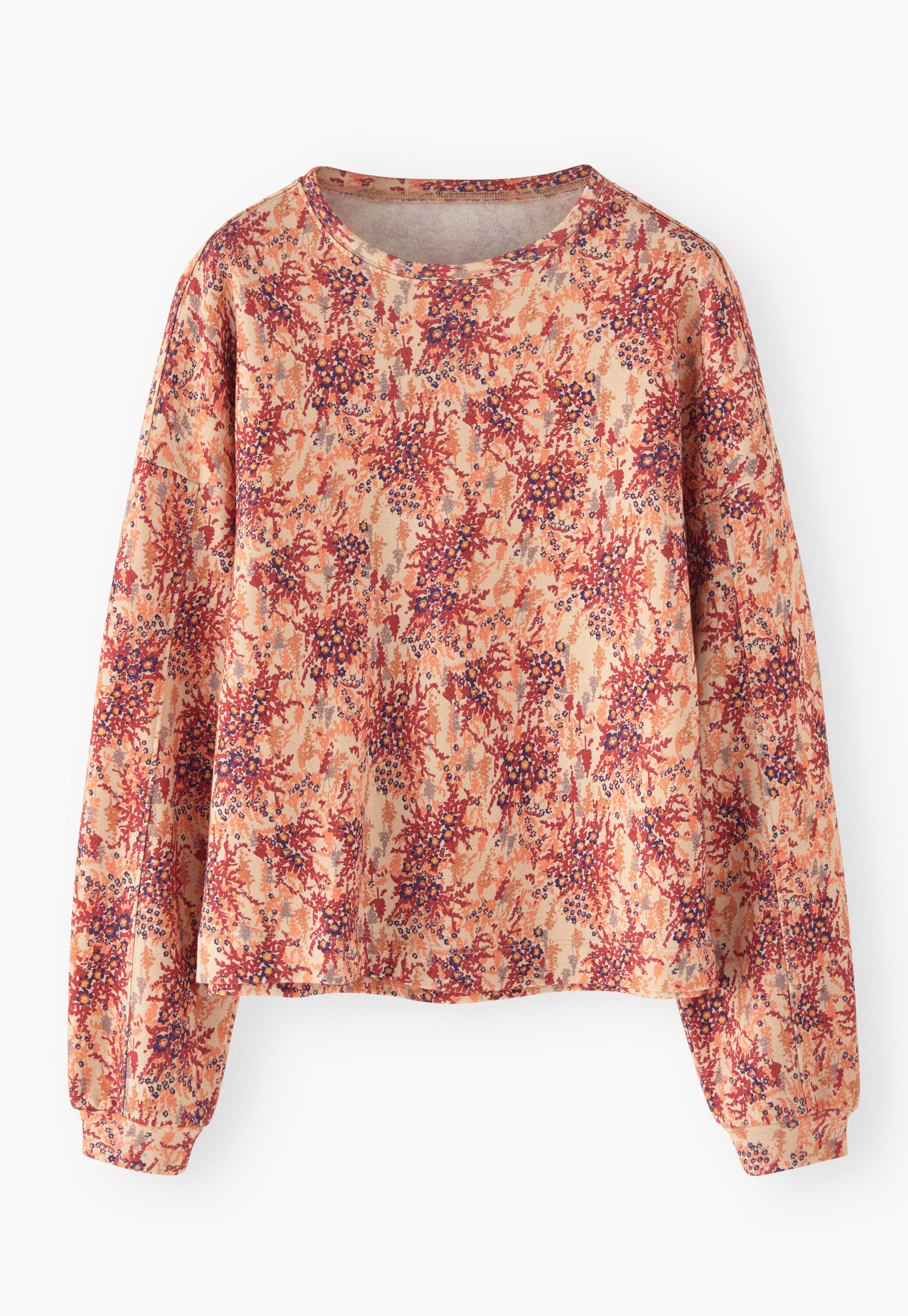 Printed sweatshirt, Ecru berry, large