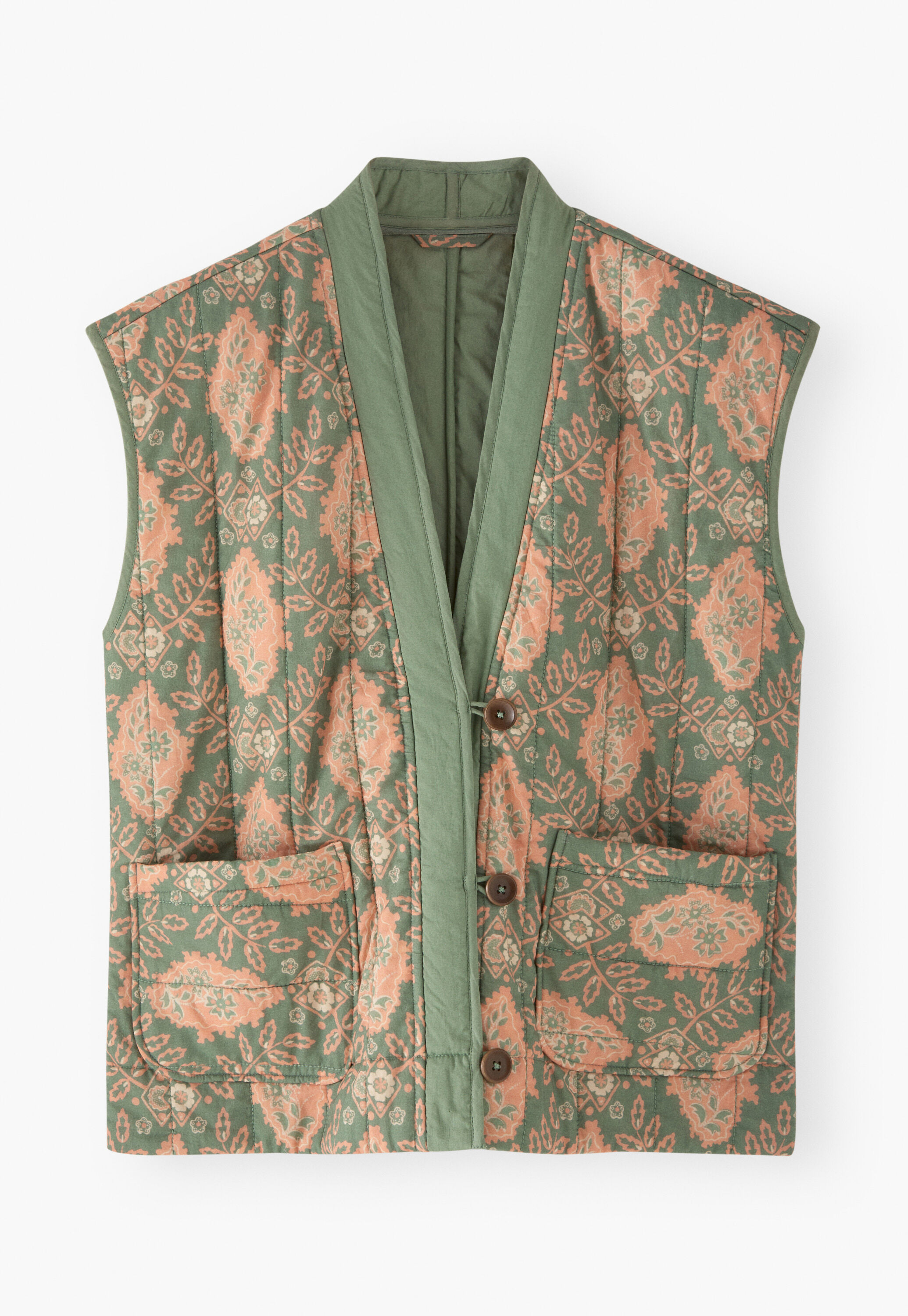 Printed gilet, Bay beach, large