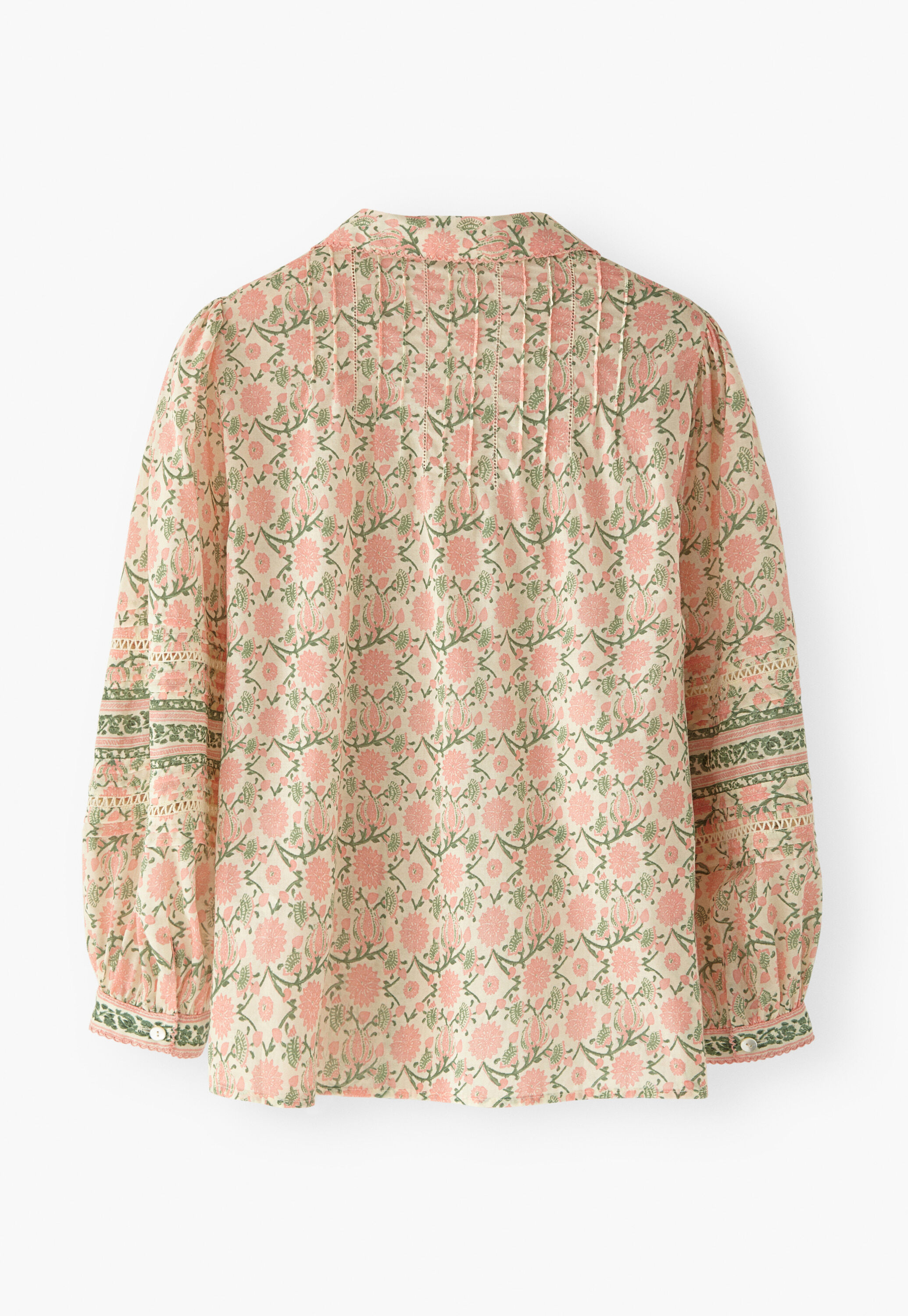Printed blouse, Ivory pink, large