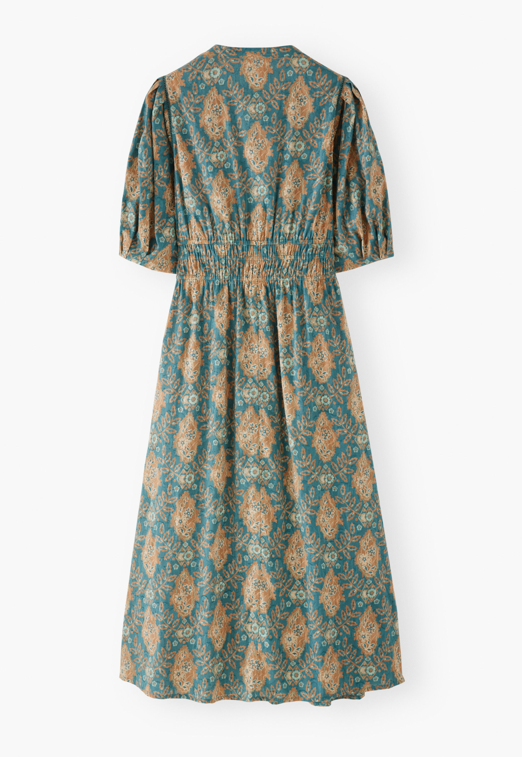 Printed dress, Midnight rust, large