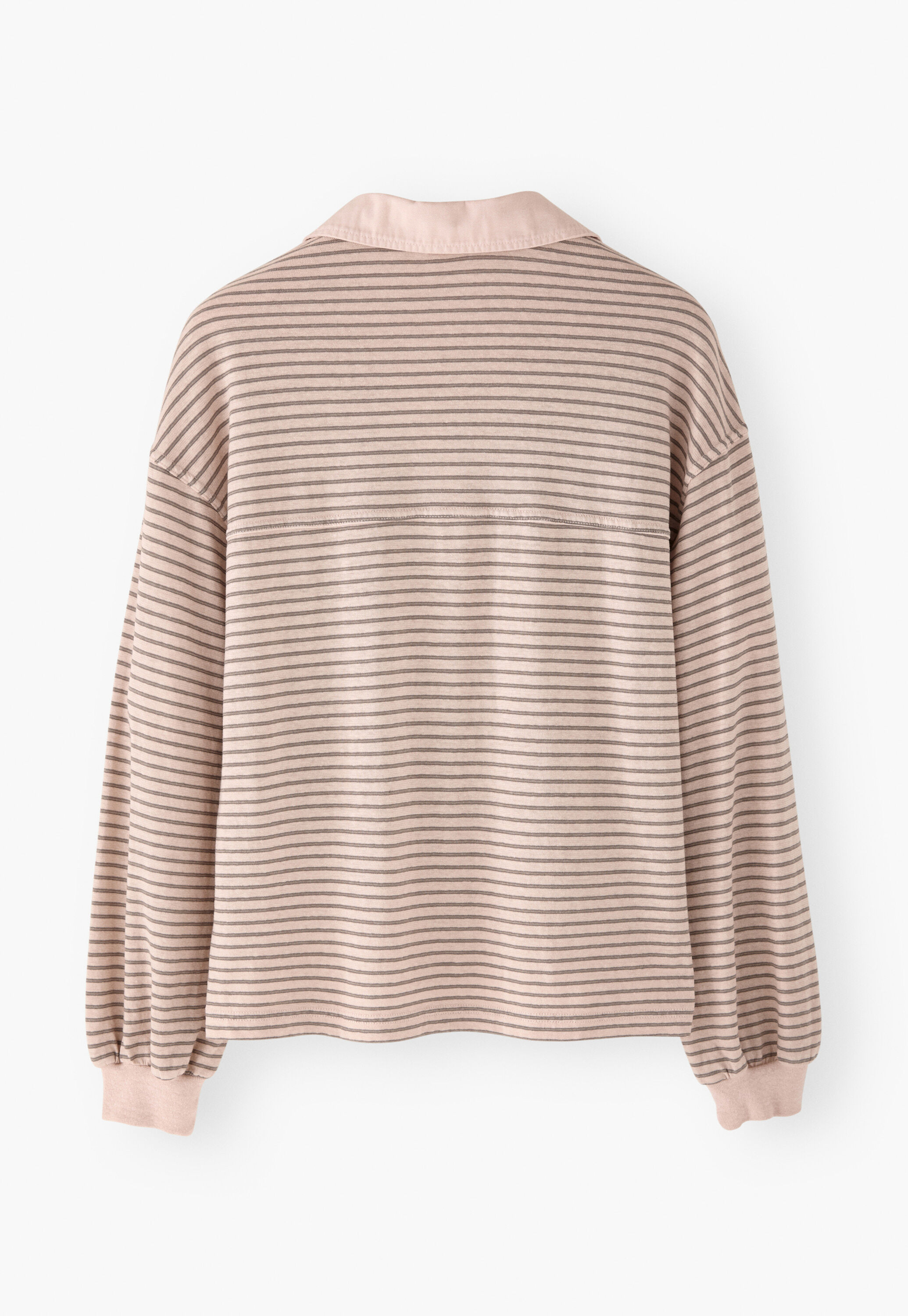 Striped collared top, Blossom, large
