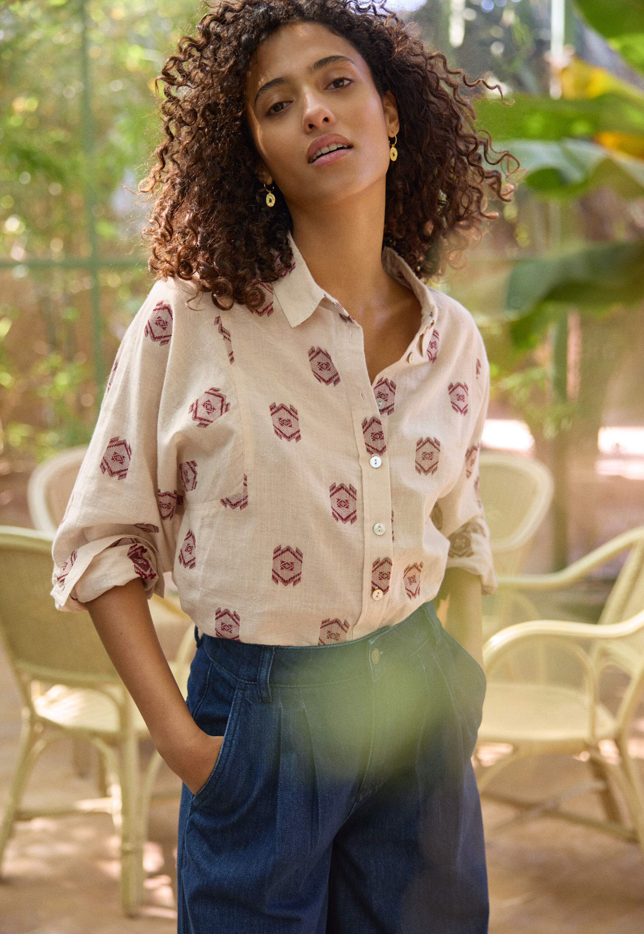 Embroidered blouse