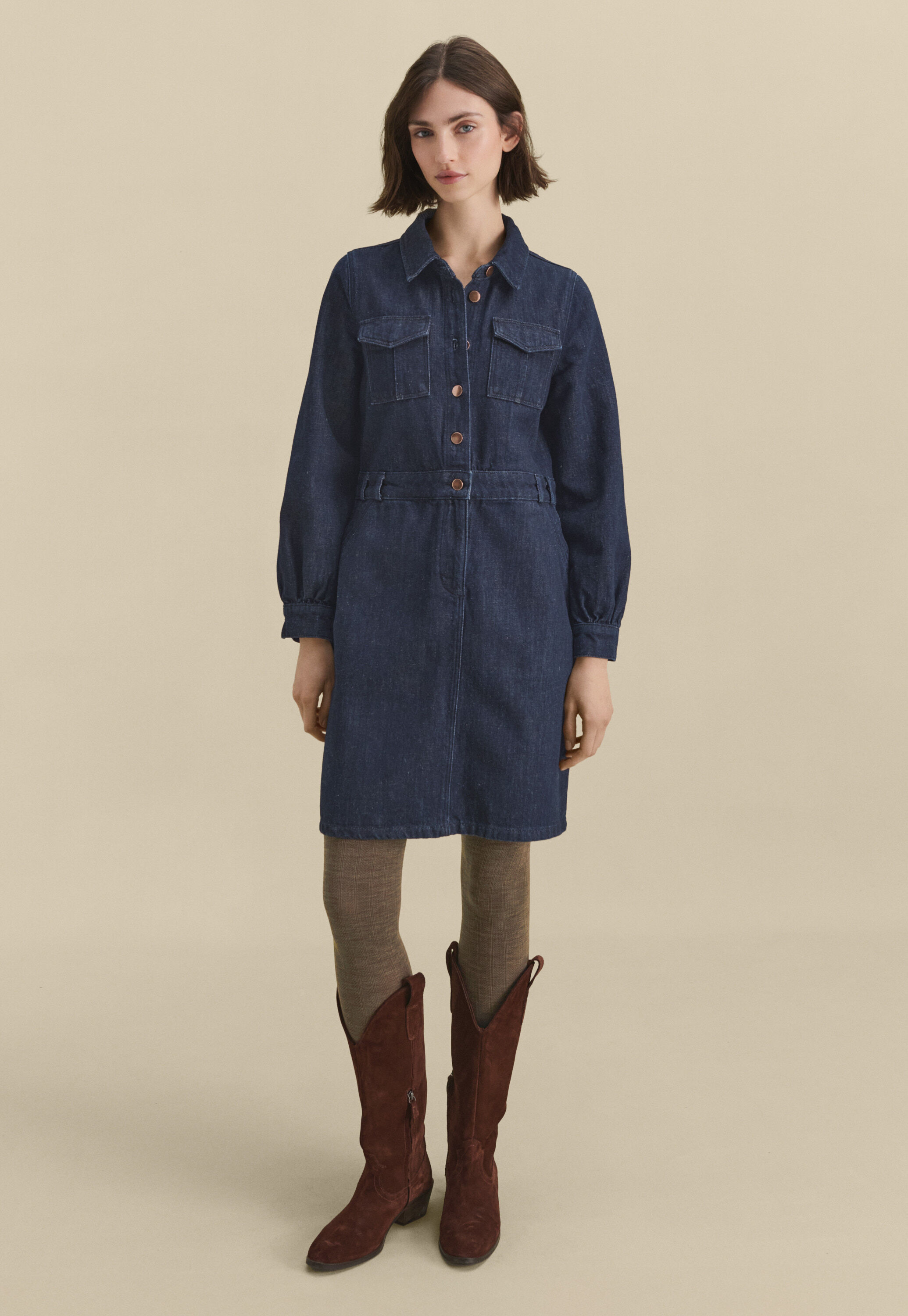 Denim dress