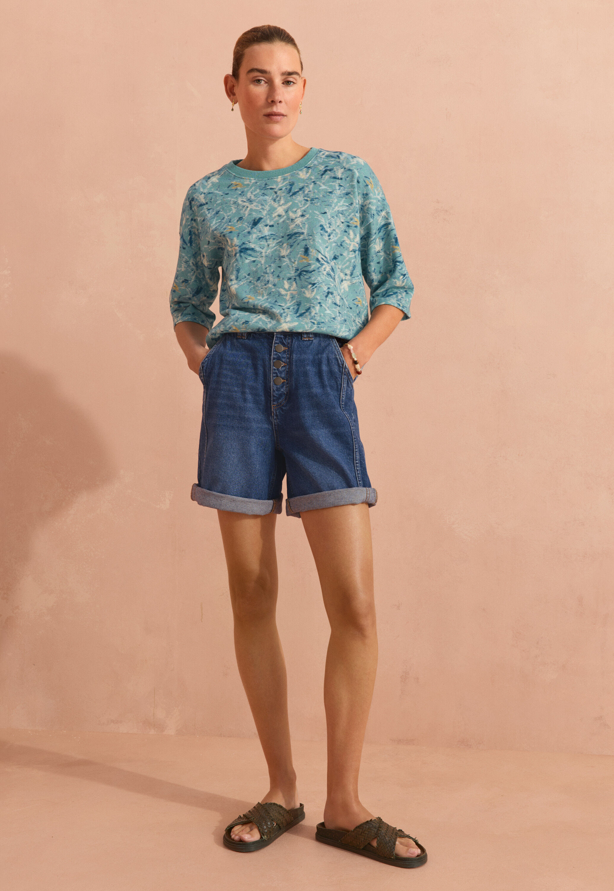 Denim shorts