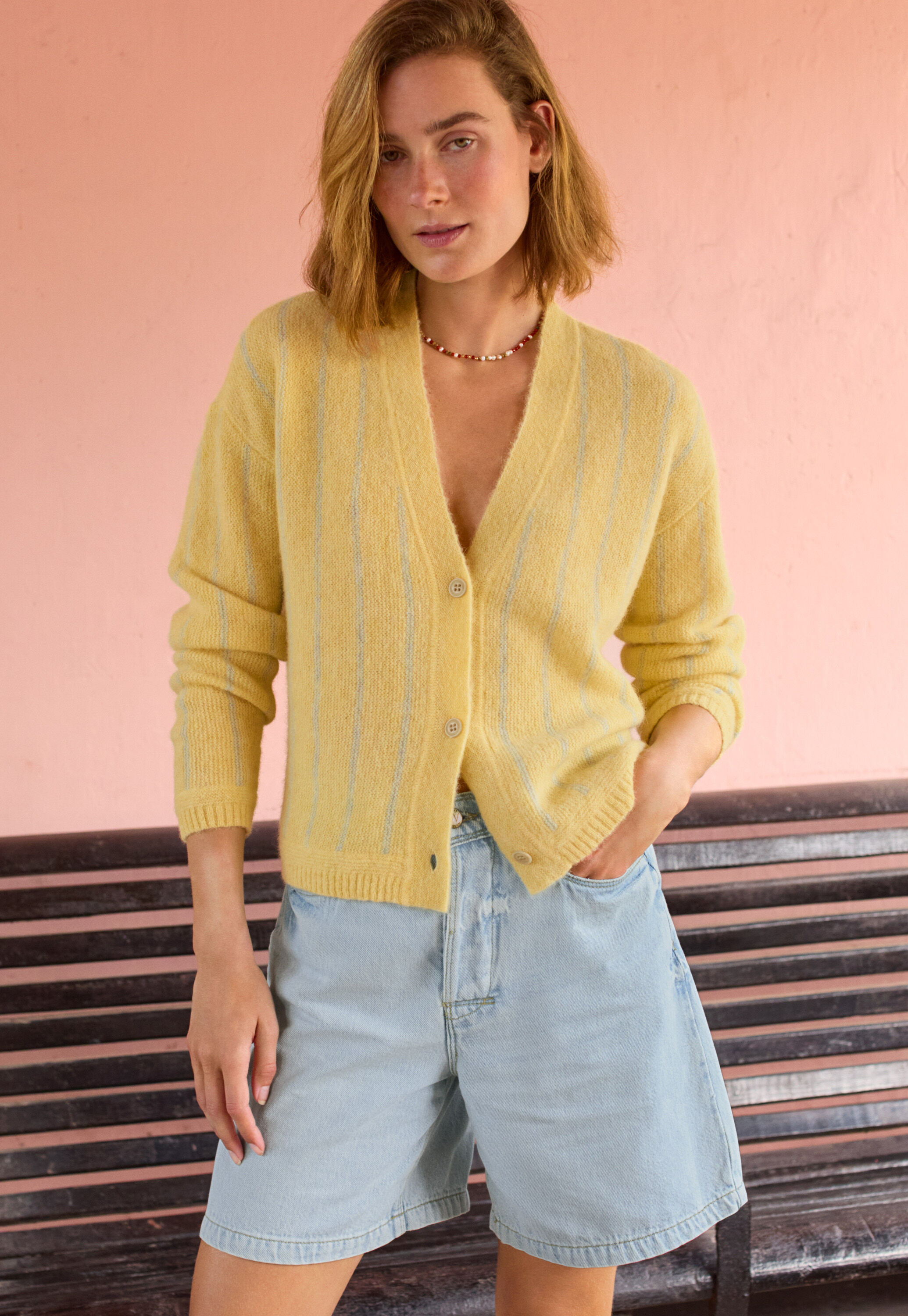 Striped cardigan