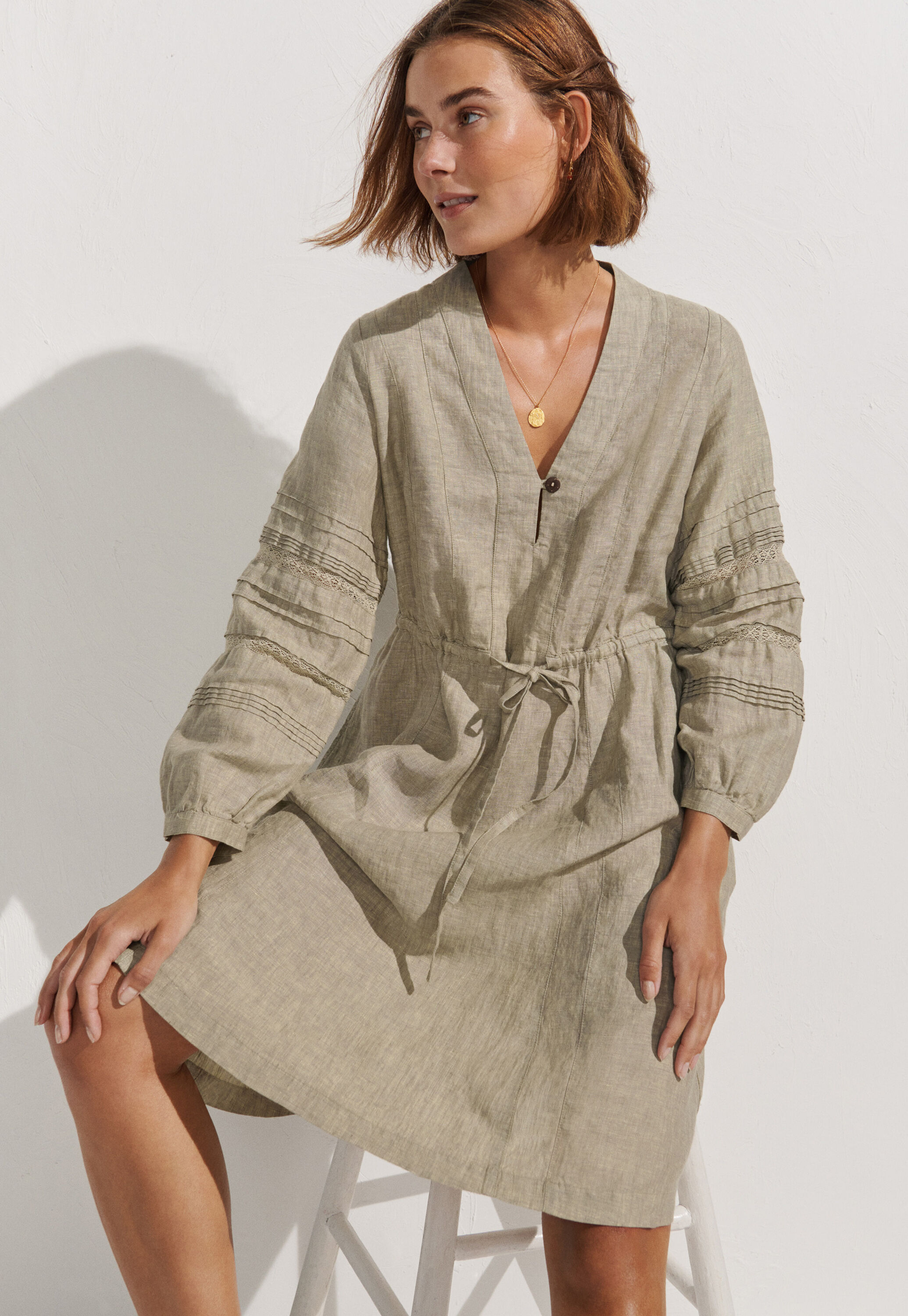 Drawstring dress