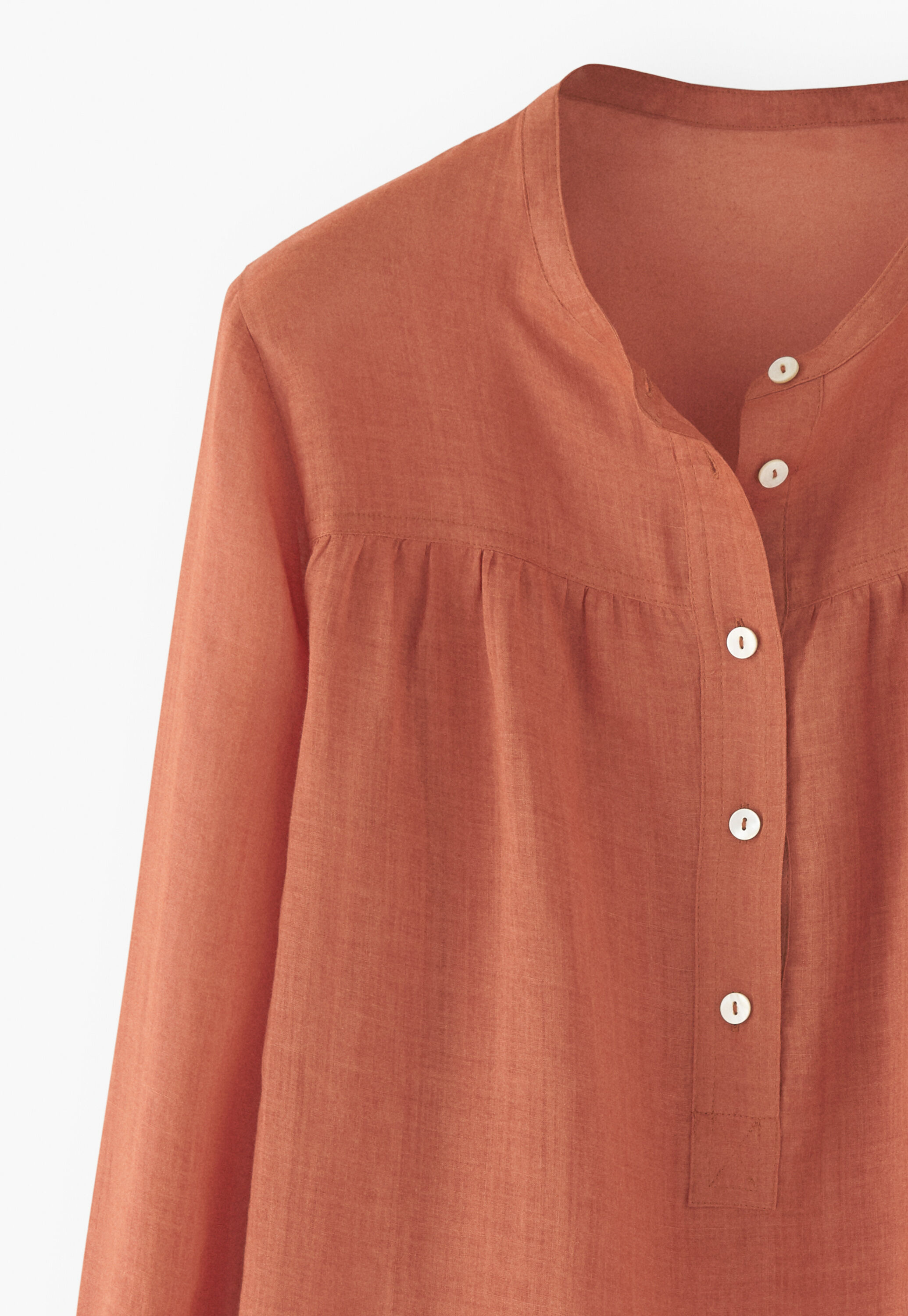 Half-placket blouse