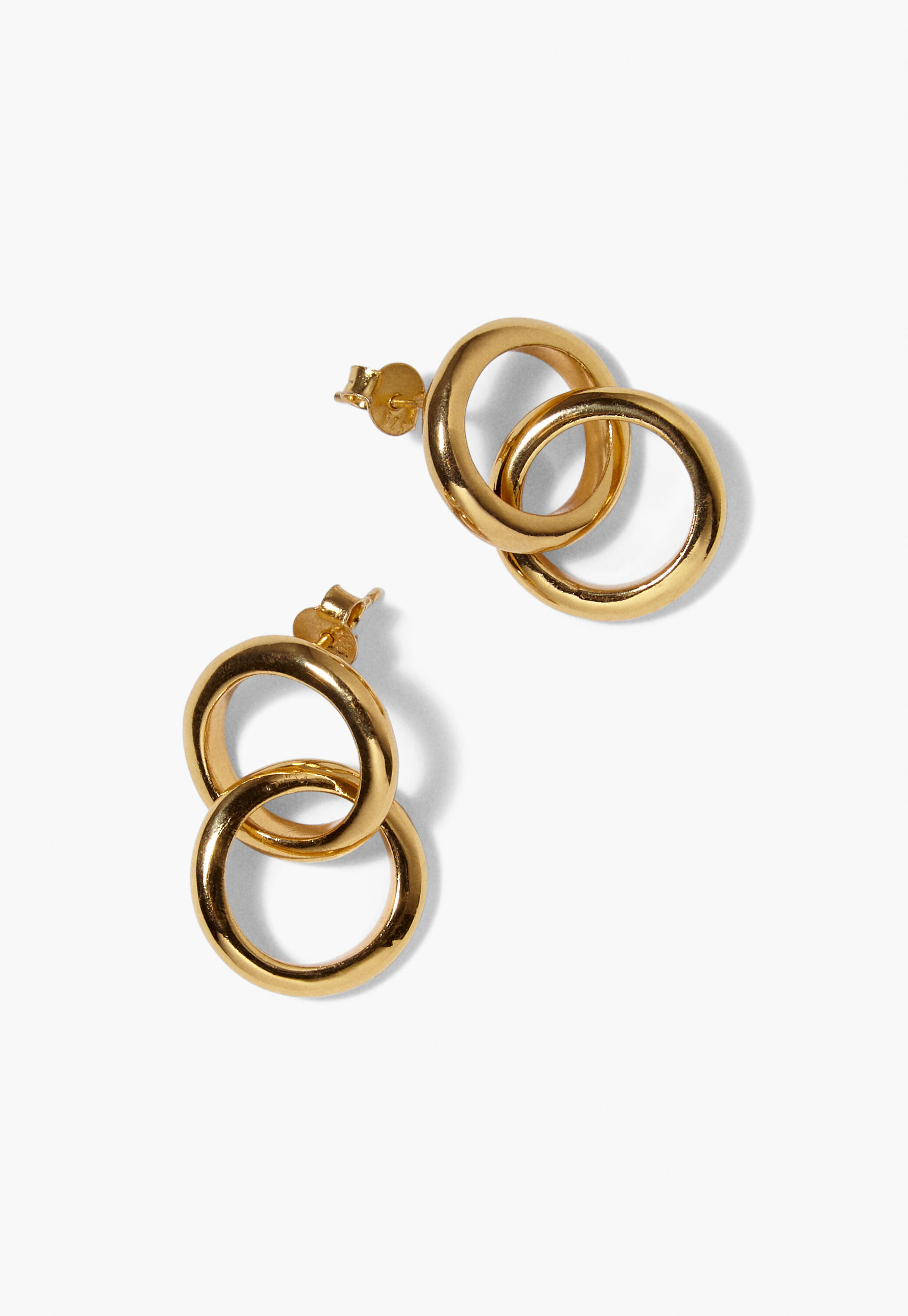 Double-hoop earrings