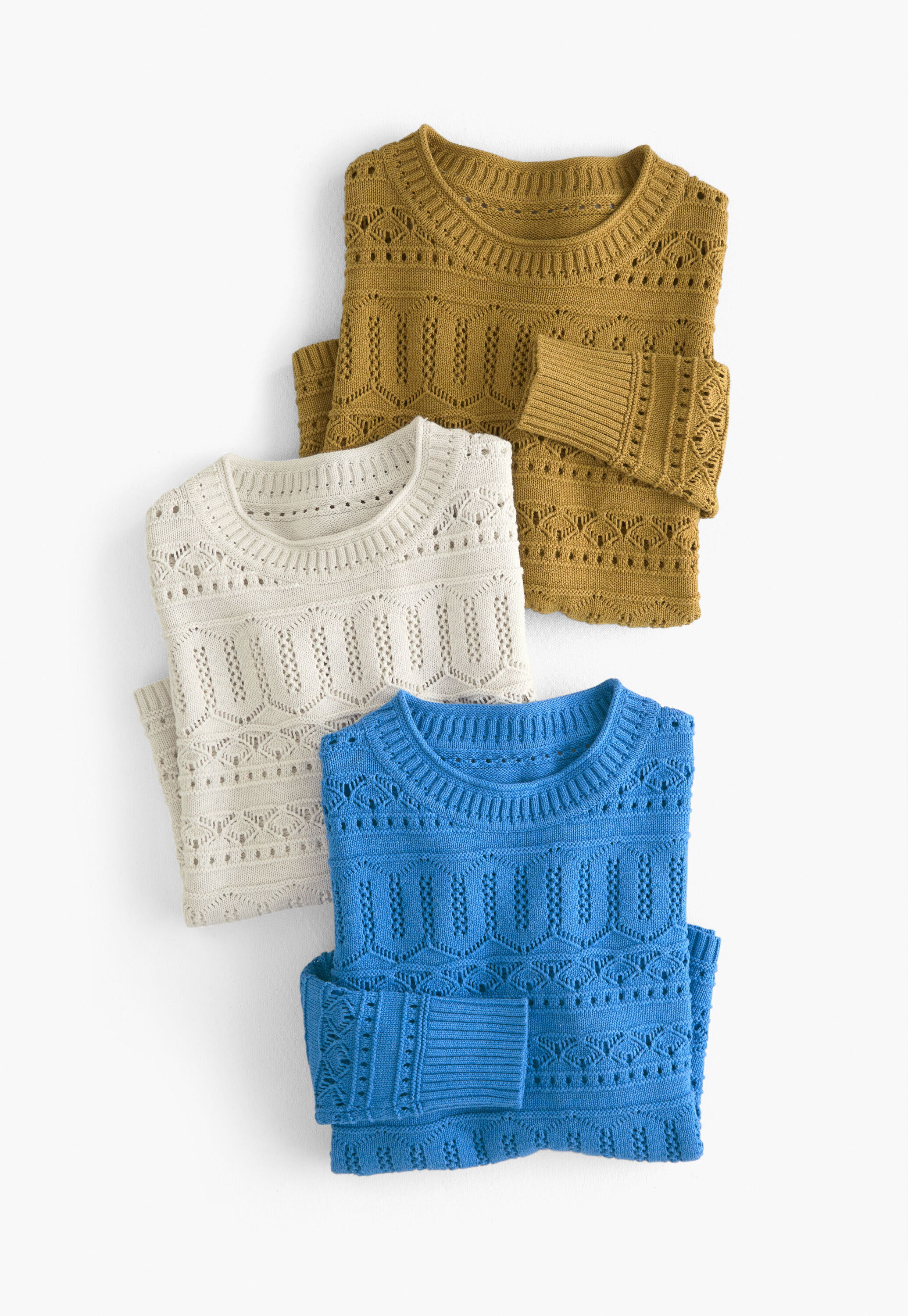 Pointelle sweater