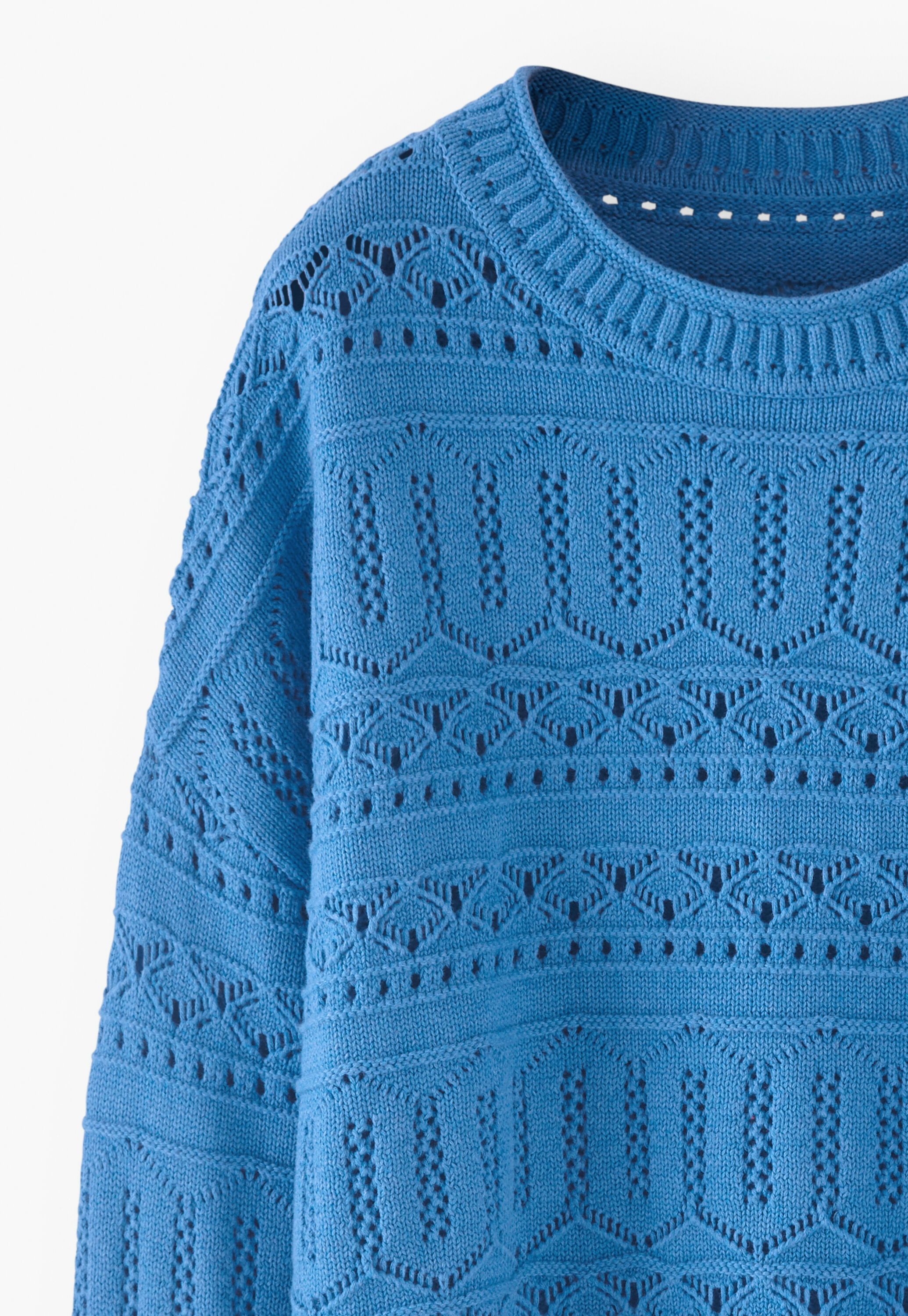 Pointelle sweater