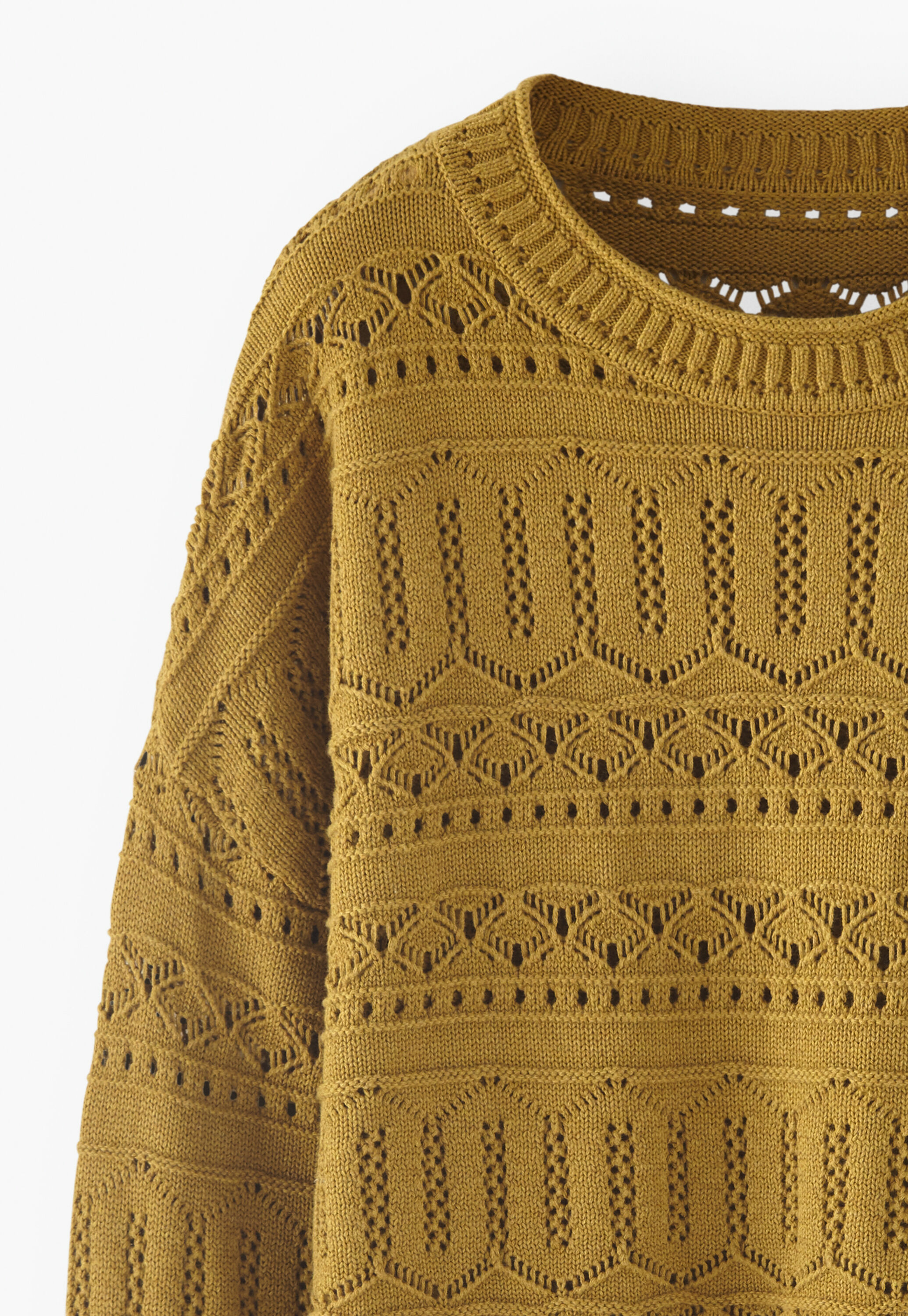 Pointelle sweater