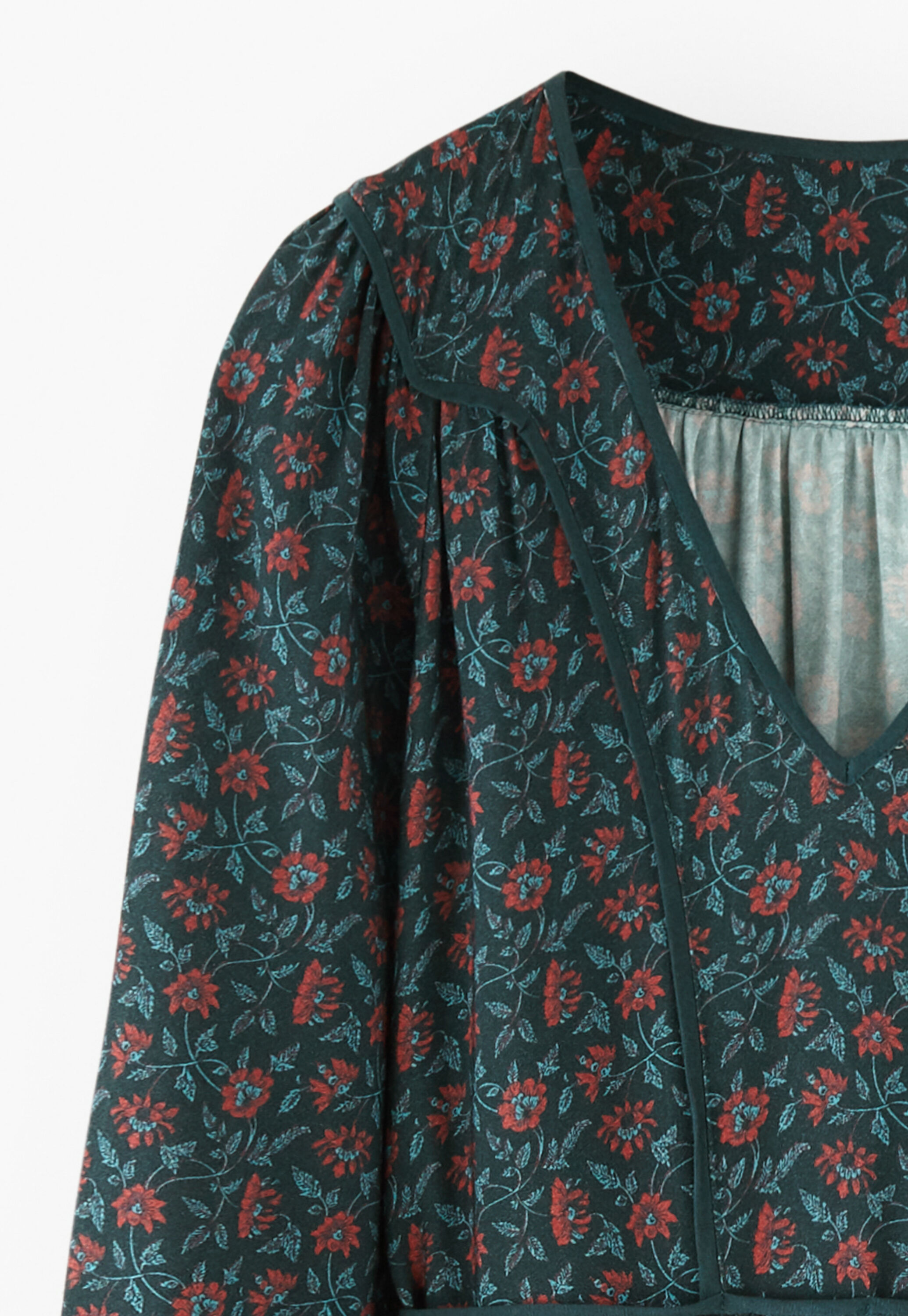 Mixed-print dress