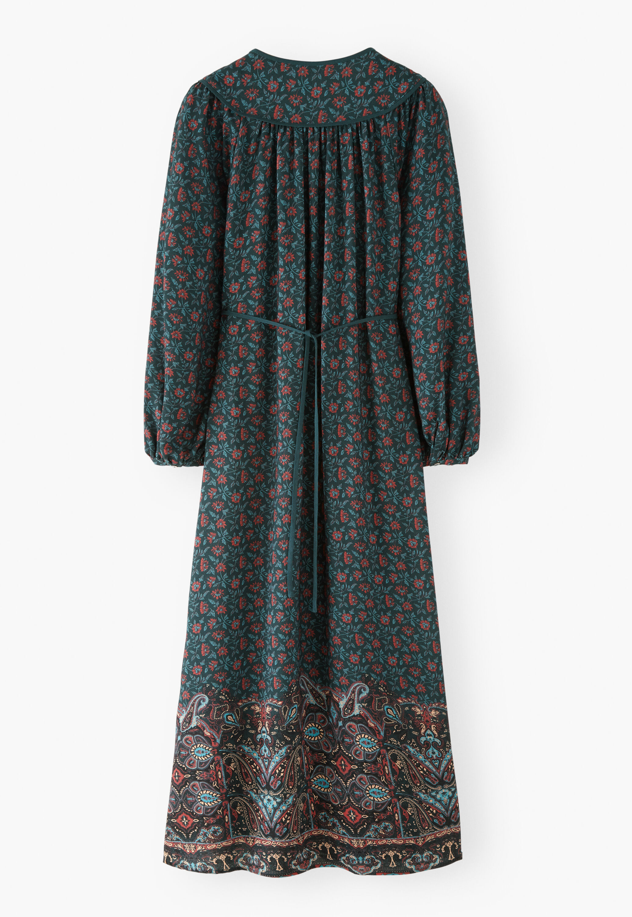 Mixed-print dress