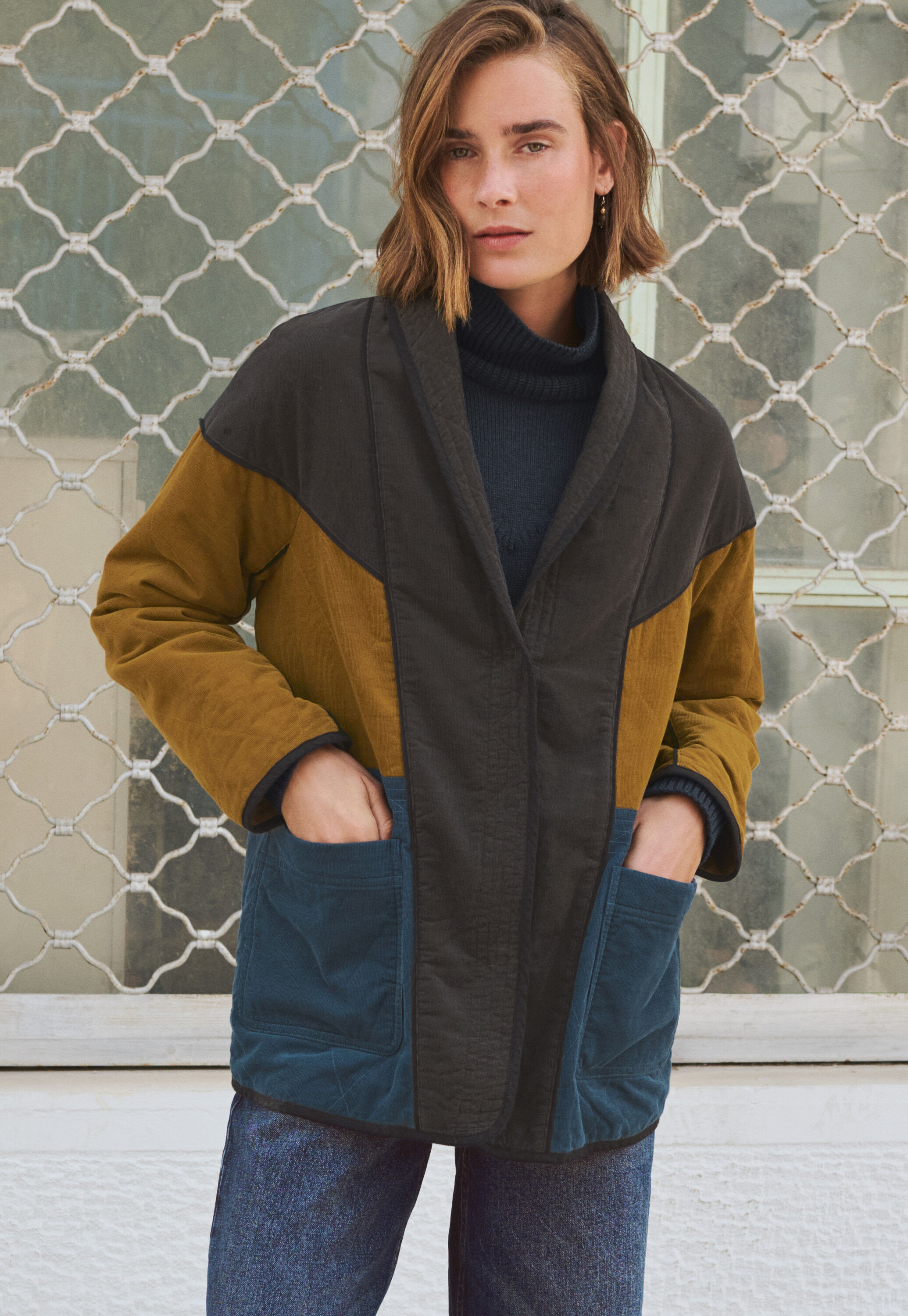 Quilted hoodie