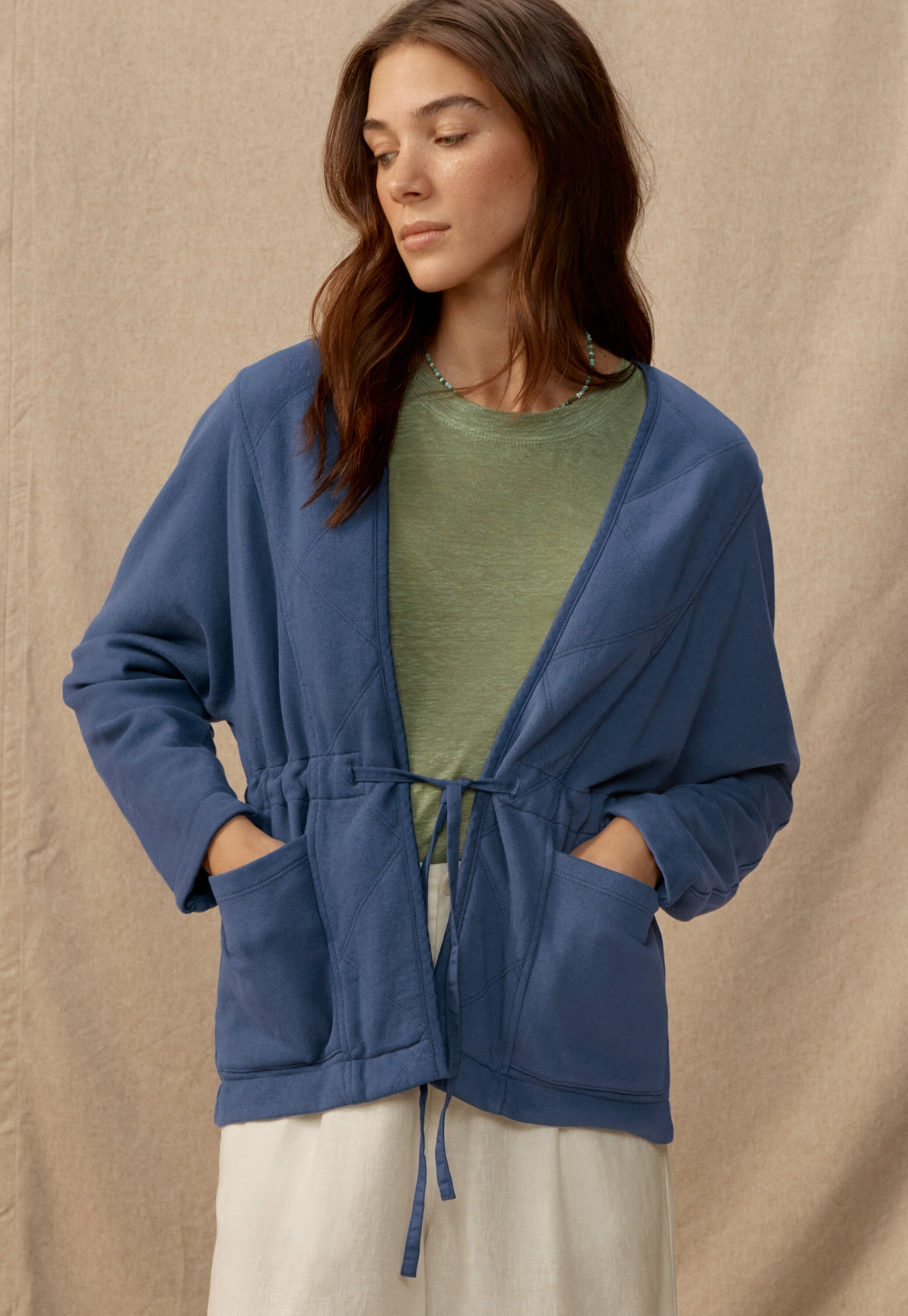 Quilted hoodie