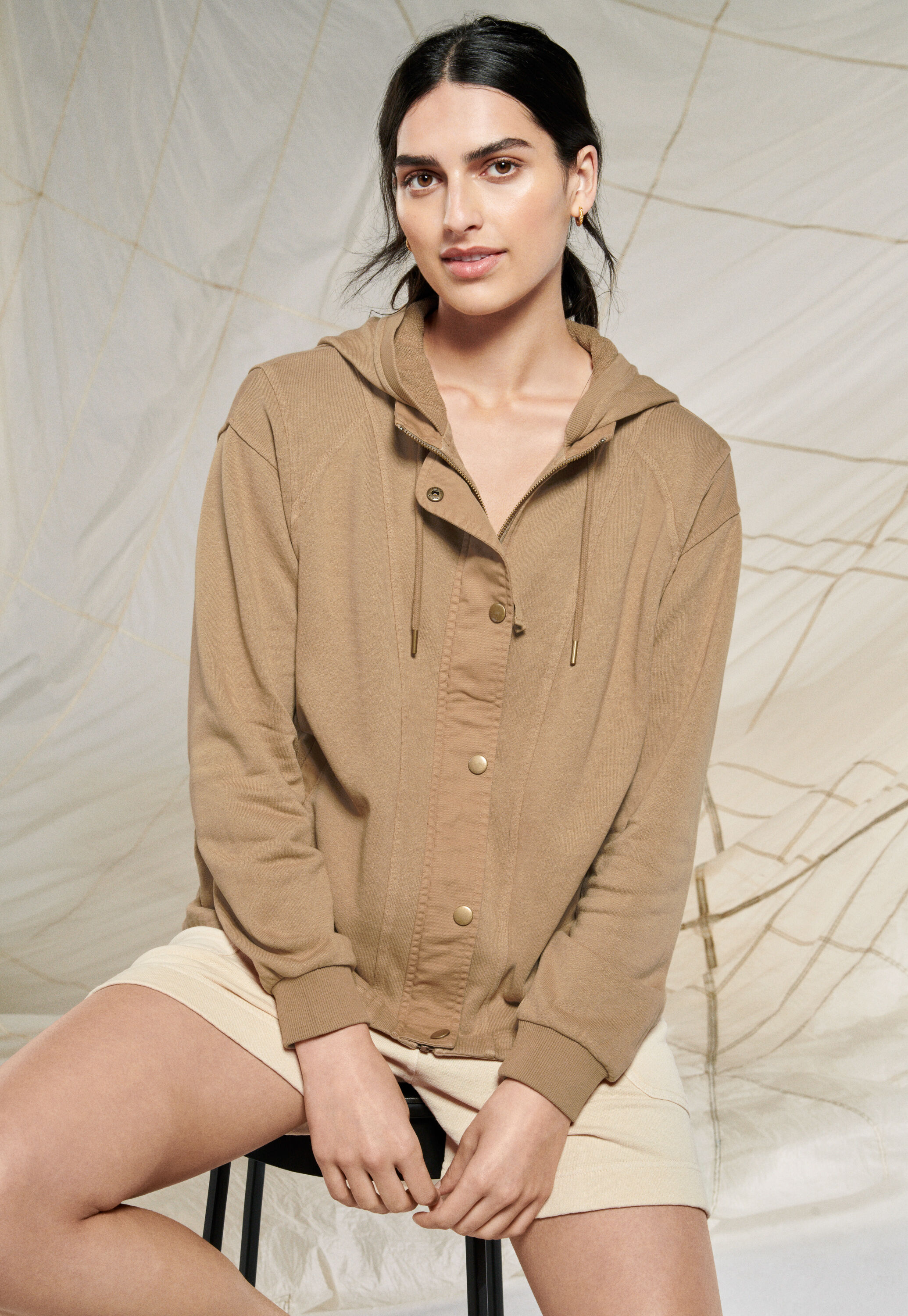 Quilted hoodie