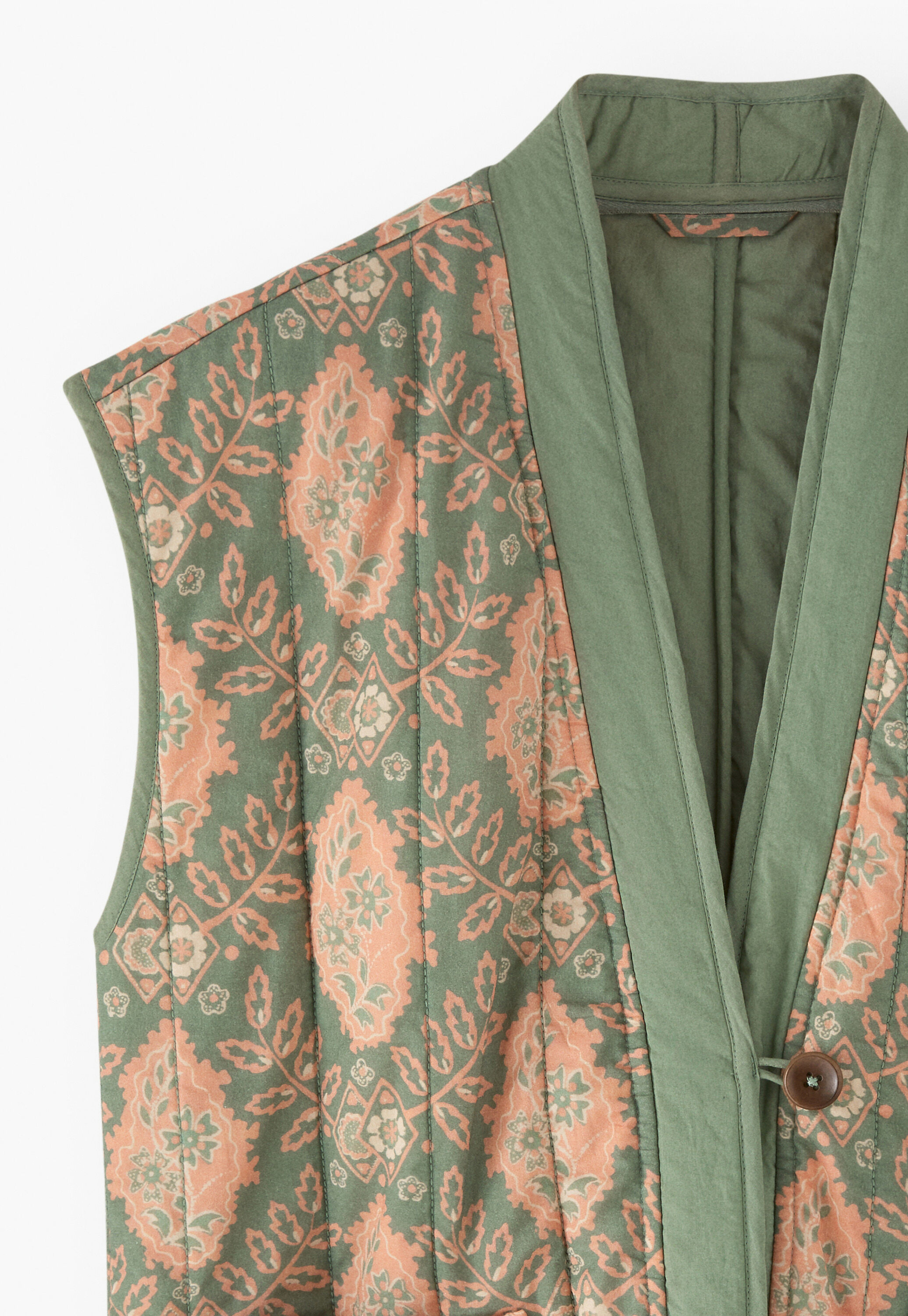 Printed gilet, Bay beach, large