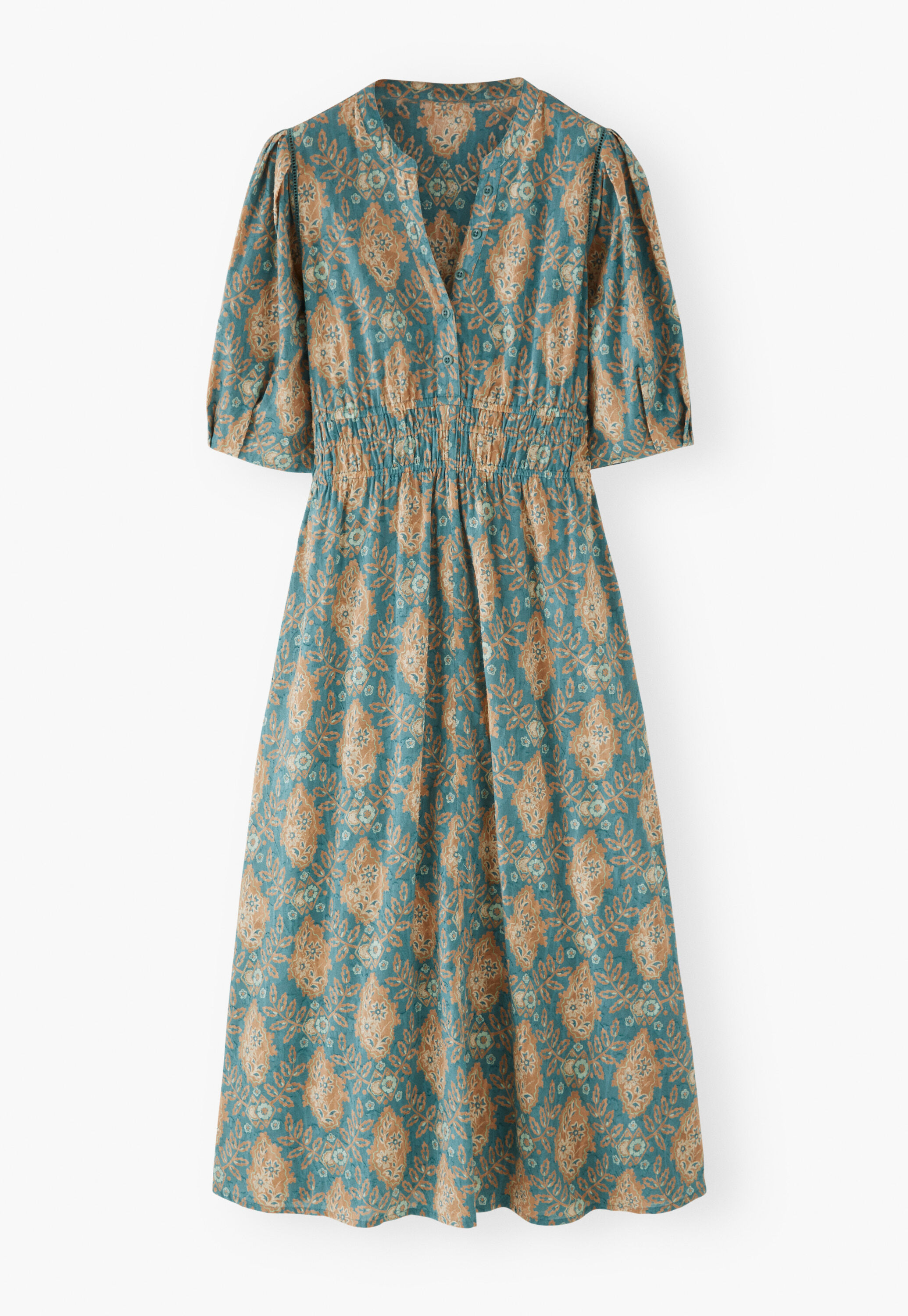Printed dress, Midnight rust, large