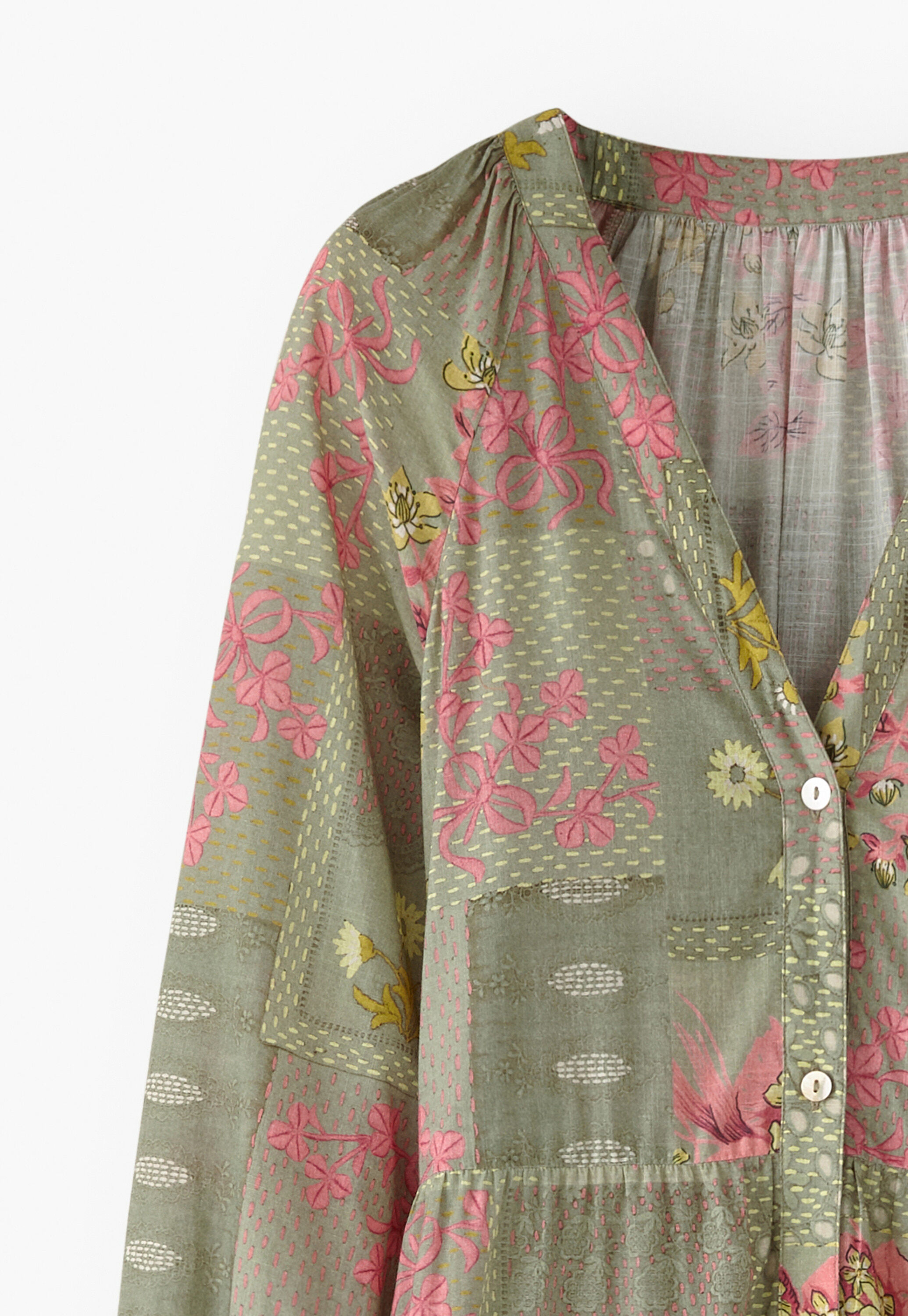 Printed maxi-skirt