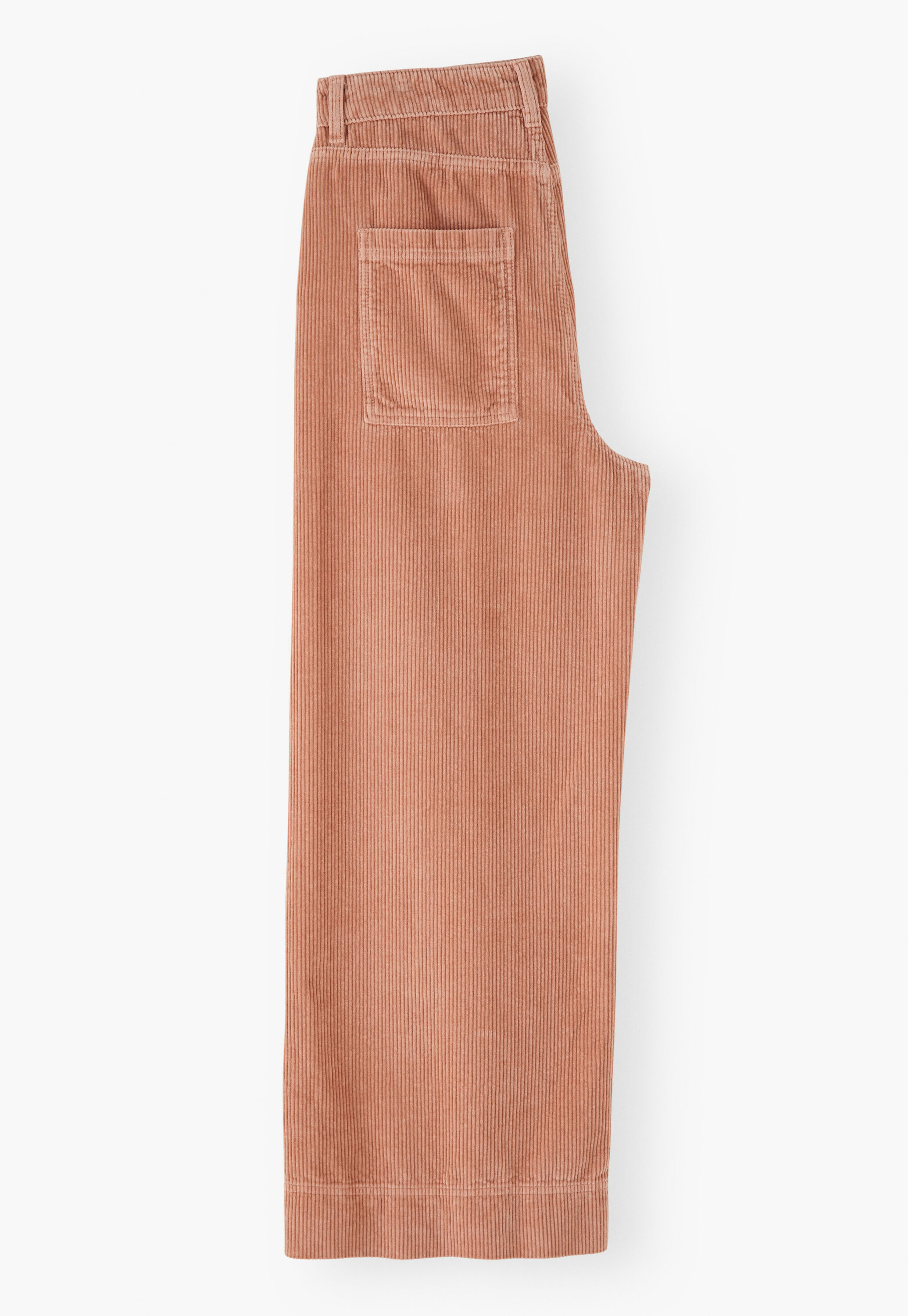 Wide-leg cord trousers, Shell pink, large