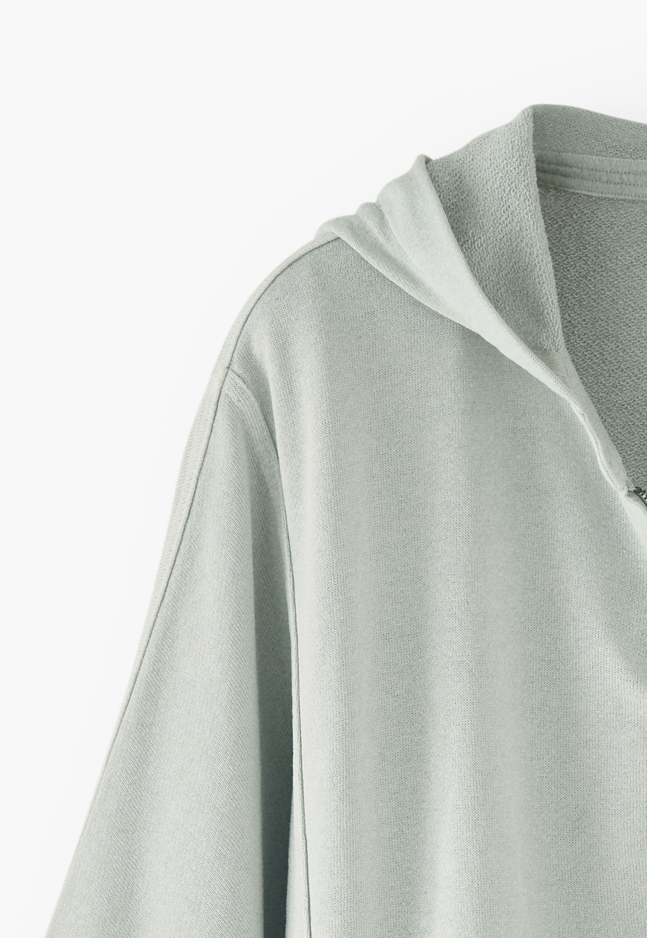 Zip-up hoodie, Ice, large