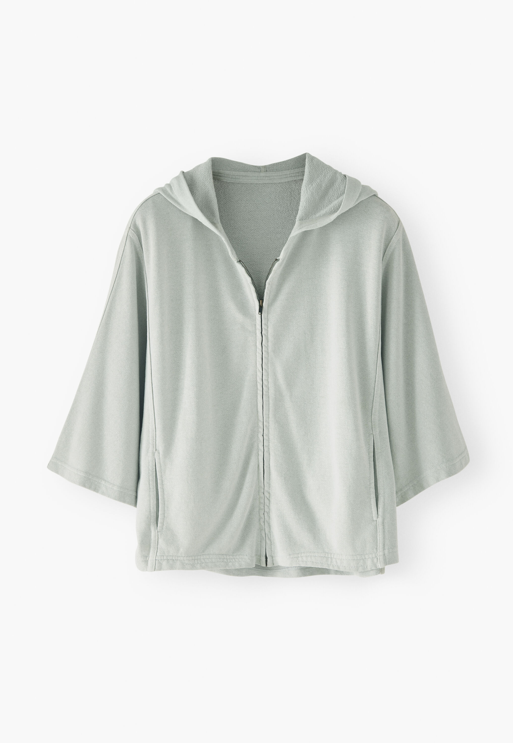 Zip-up hoodie, Ice, large