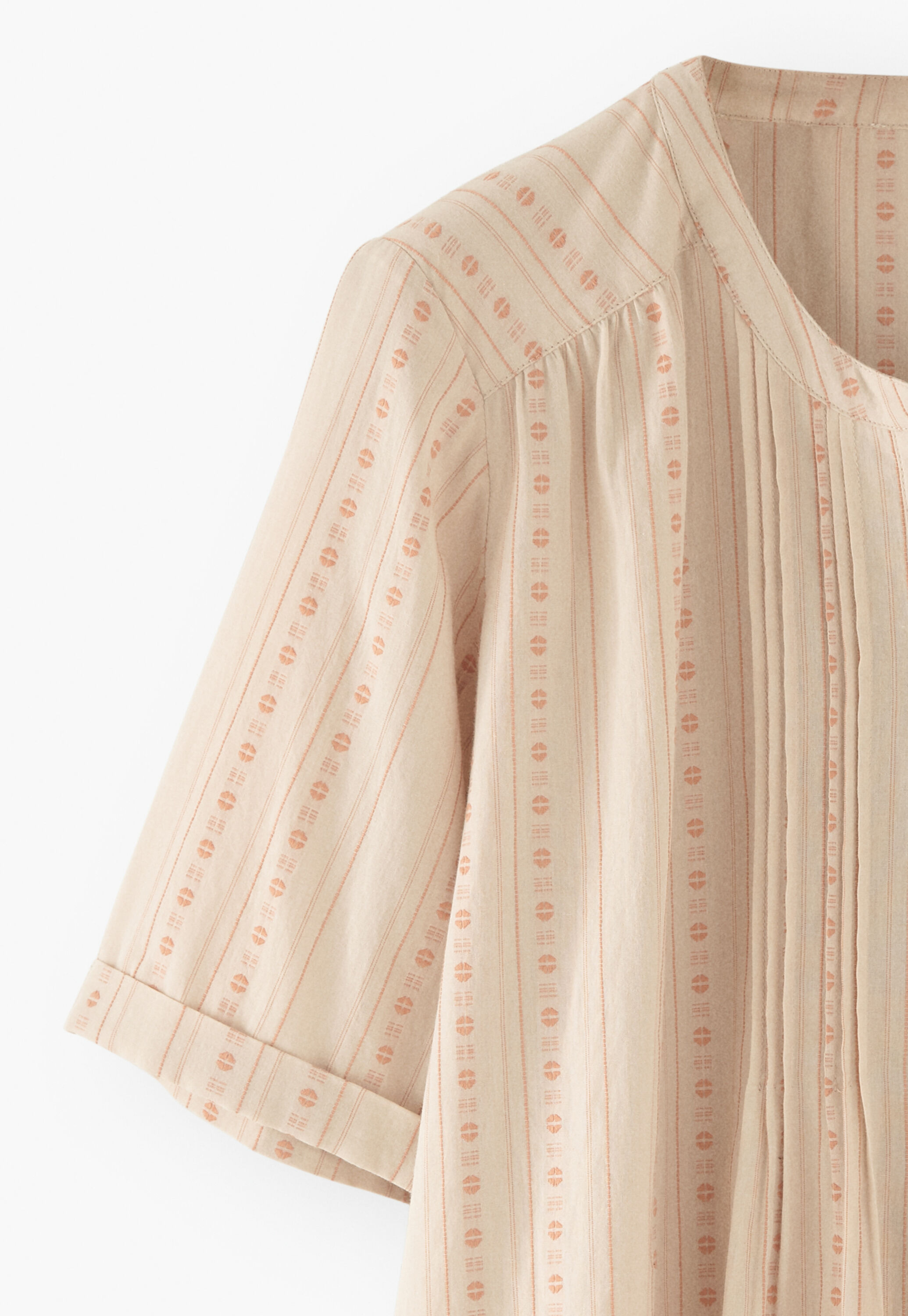 Jacquard blouse, Natural pink, large