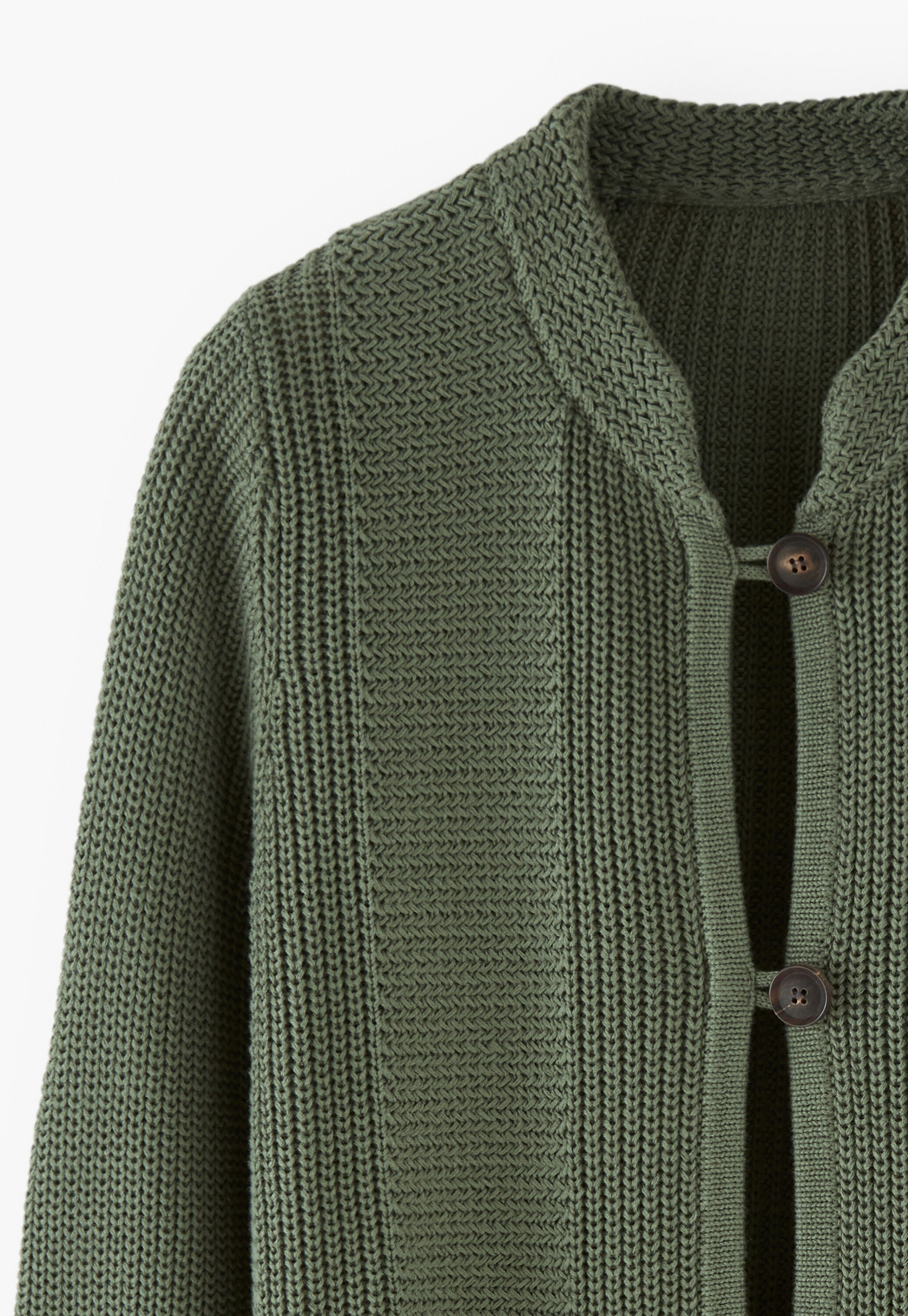 Knitted jacket, Bay green, large