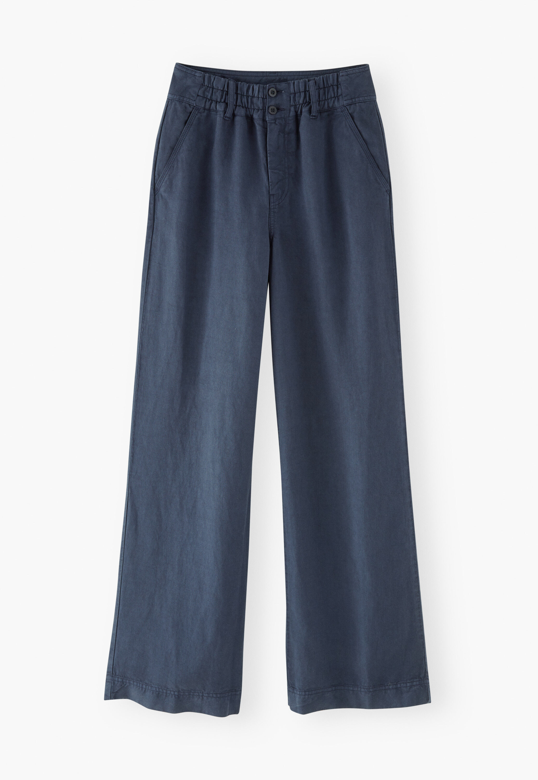 Wide-leg trousers, Indigo blue, large