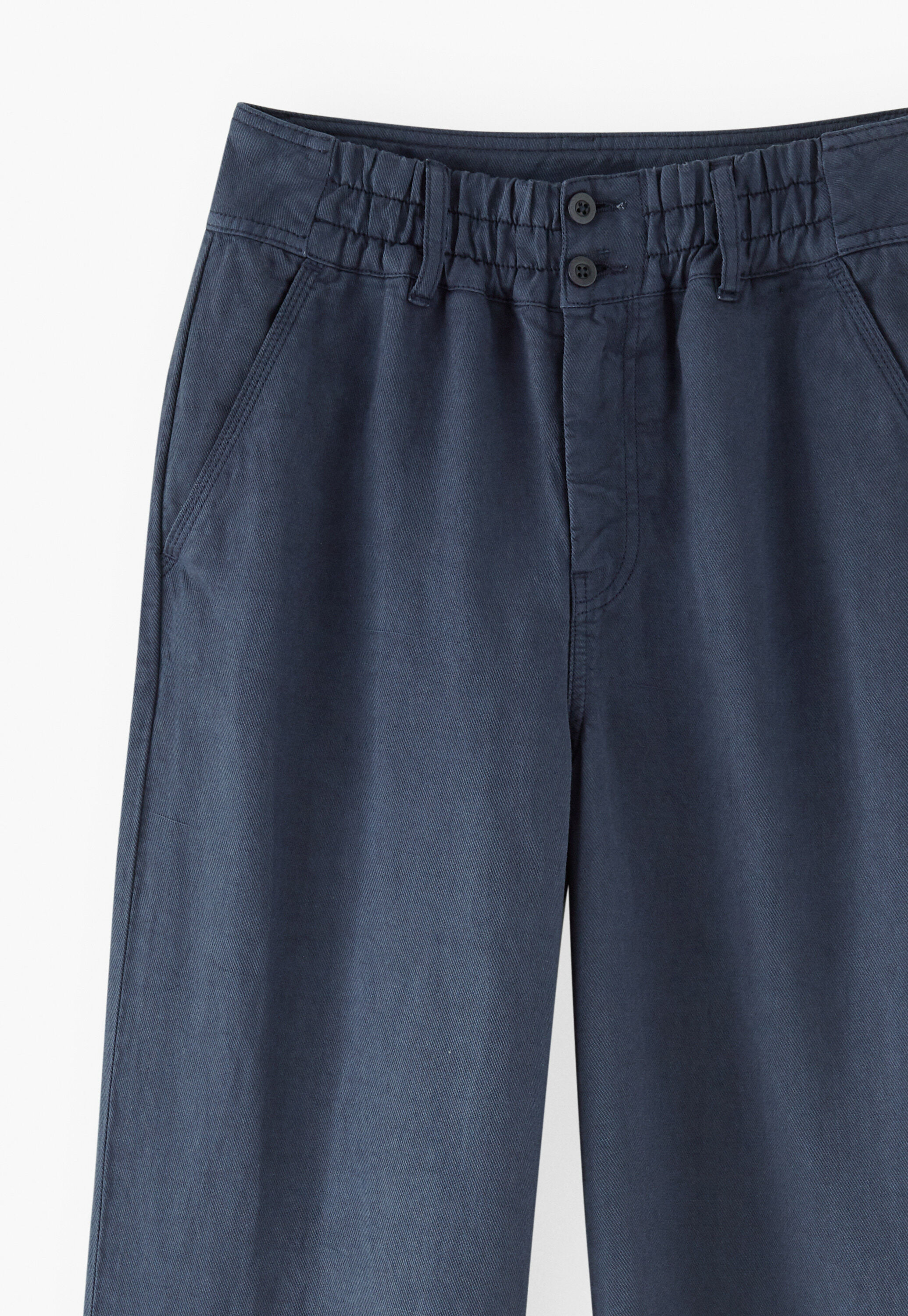 Wide-leg trousers, Indigo blue, large