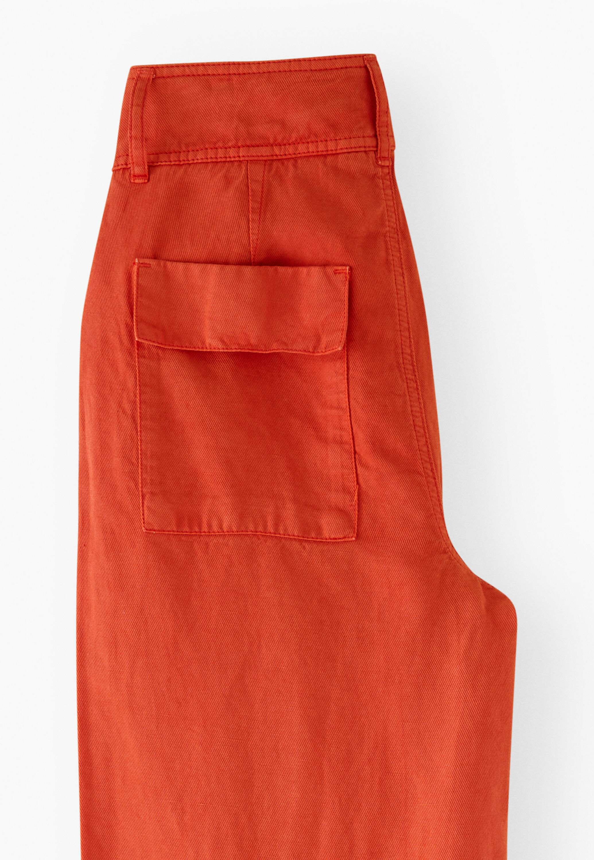 Wide-leg trousers, Vermillion orange, large
