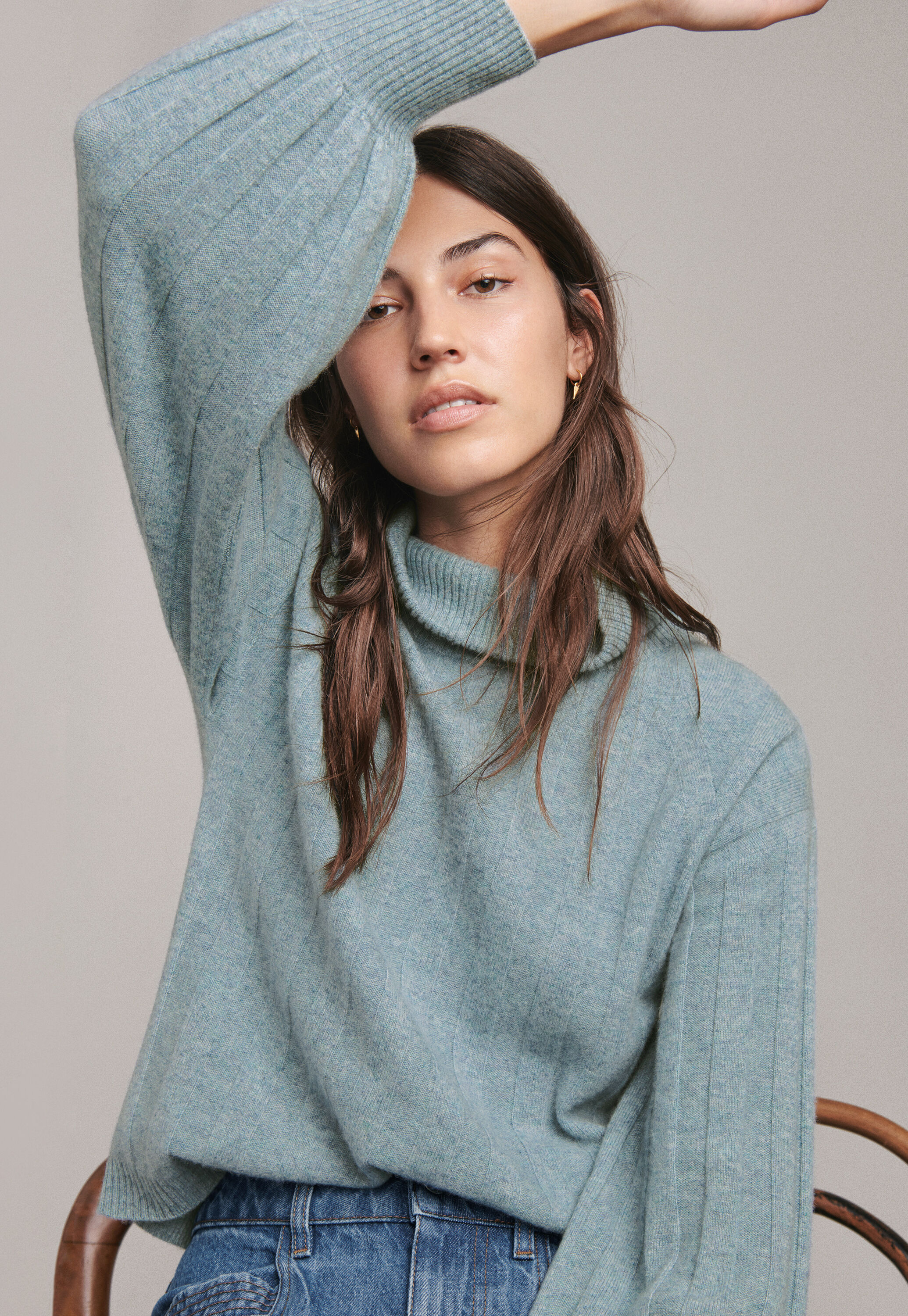 High-neck sweater