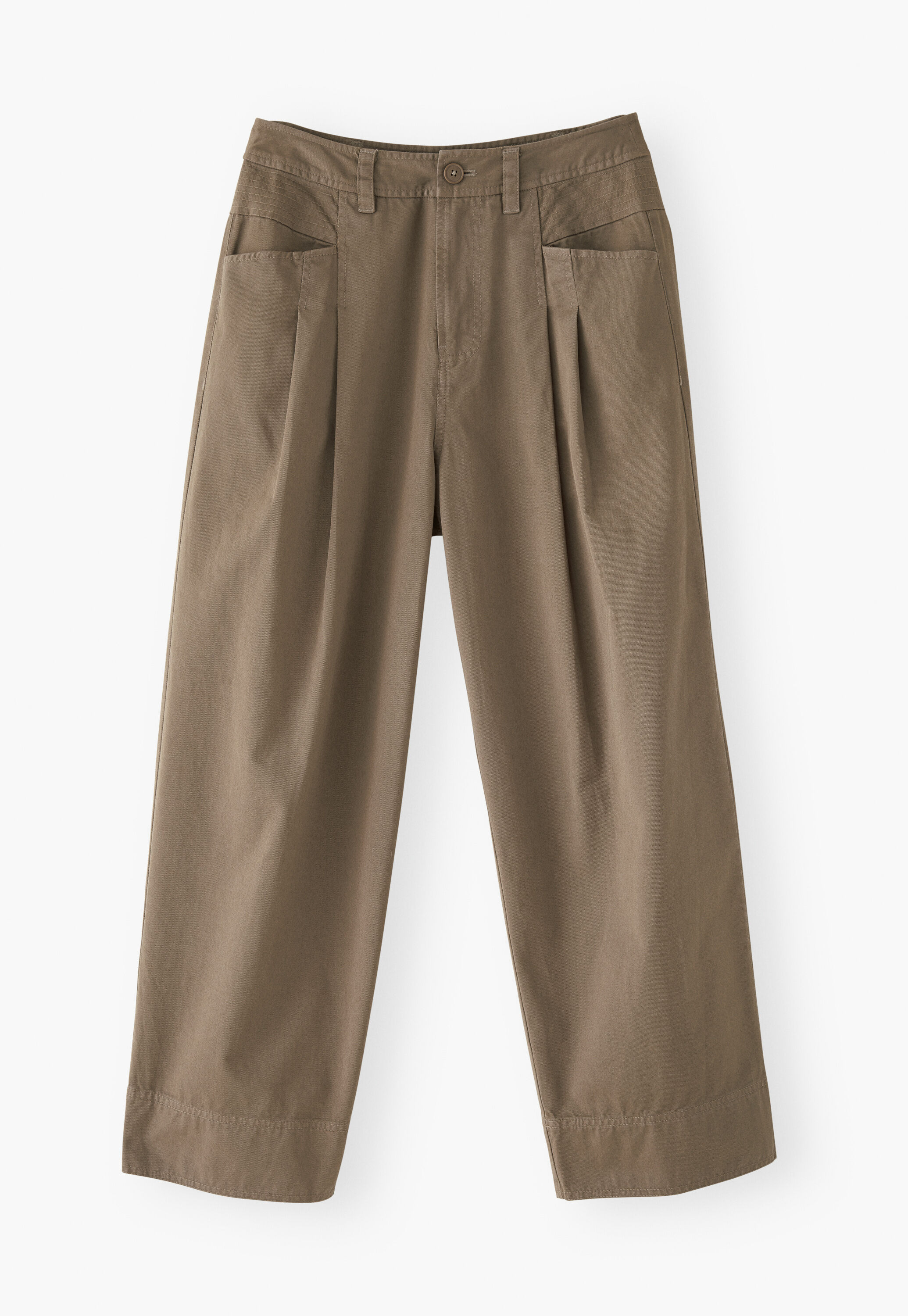 Stitch-detail trousers