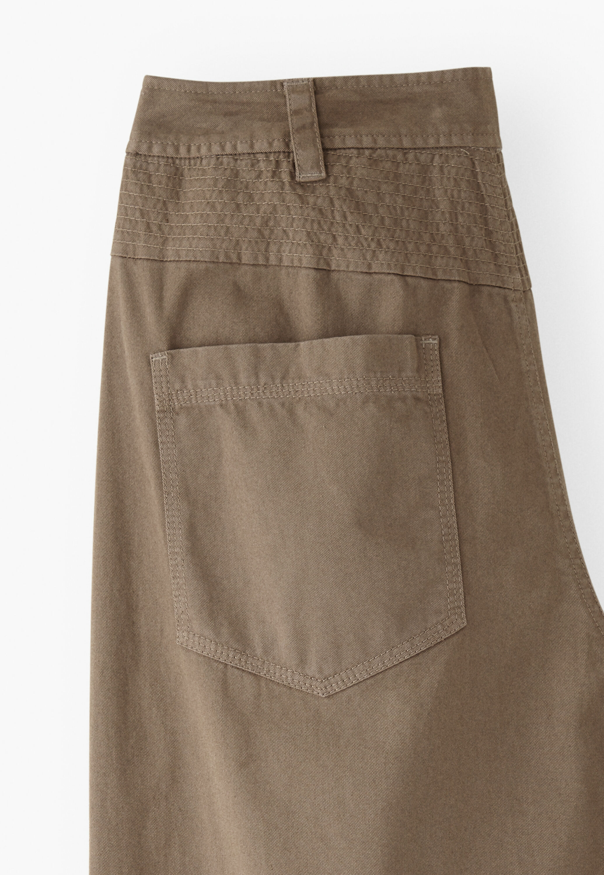 Stitch-detail trousers