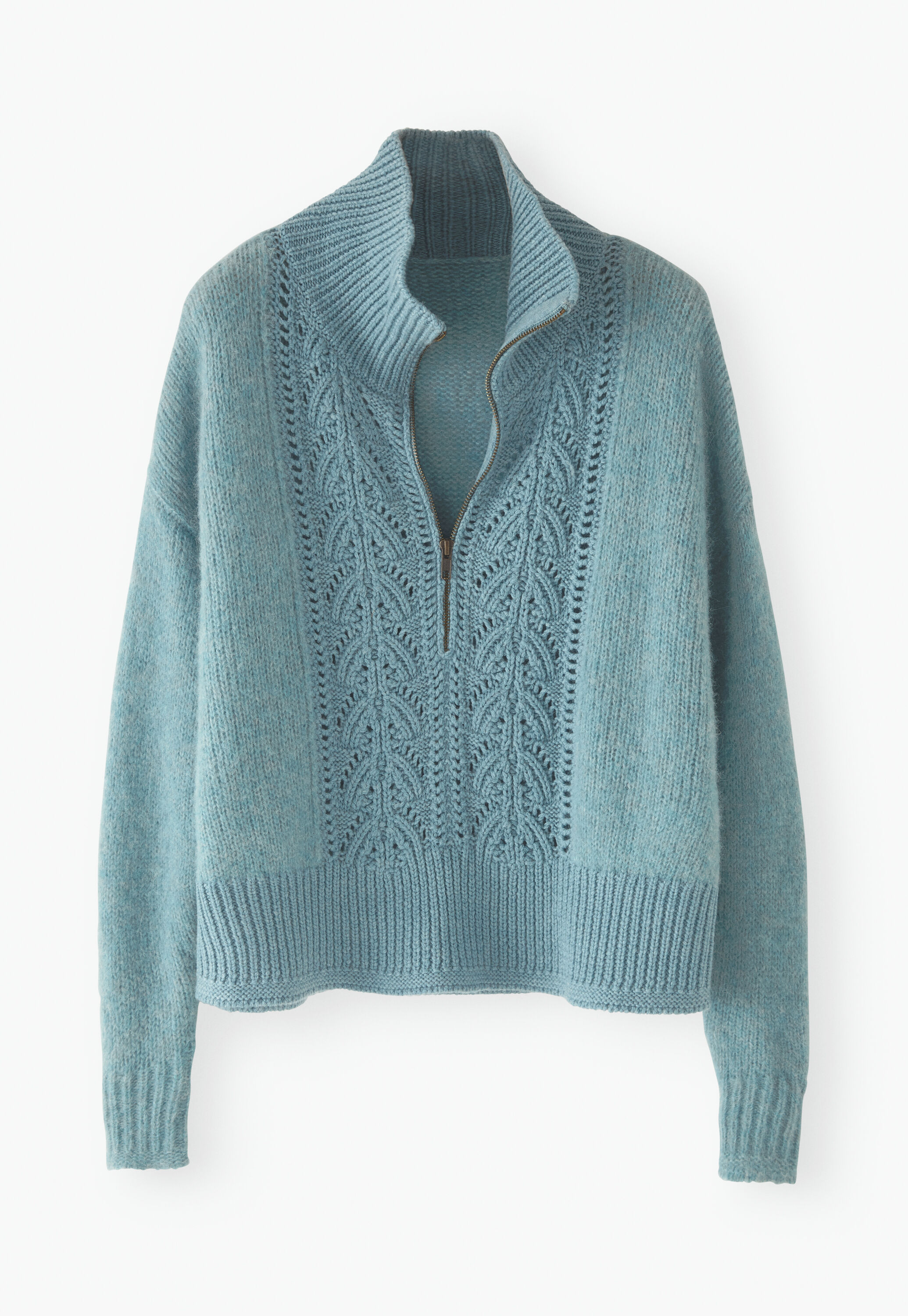 Zip-neck sweater