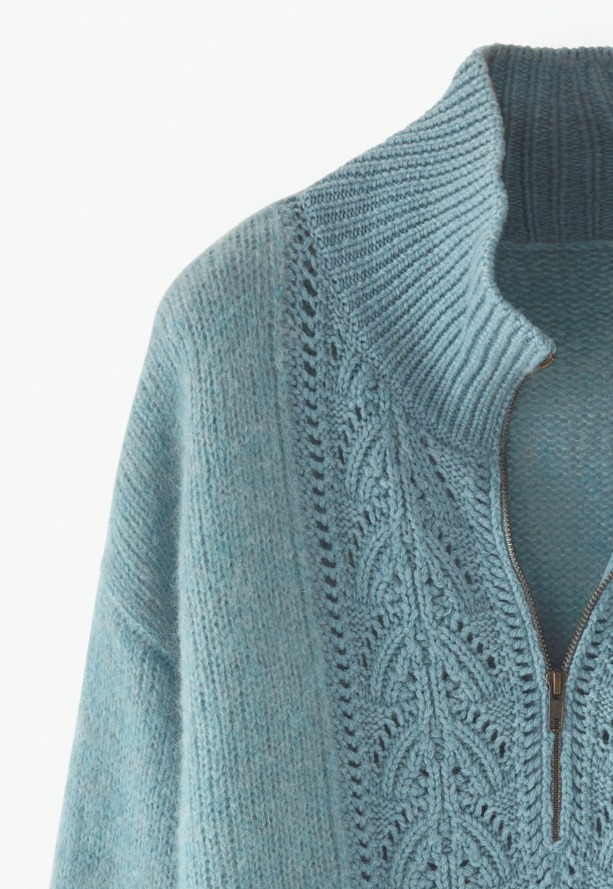 Zip-neck sweater