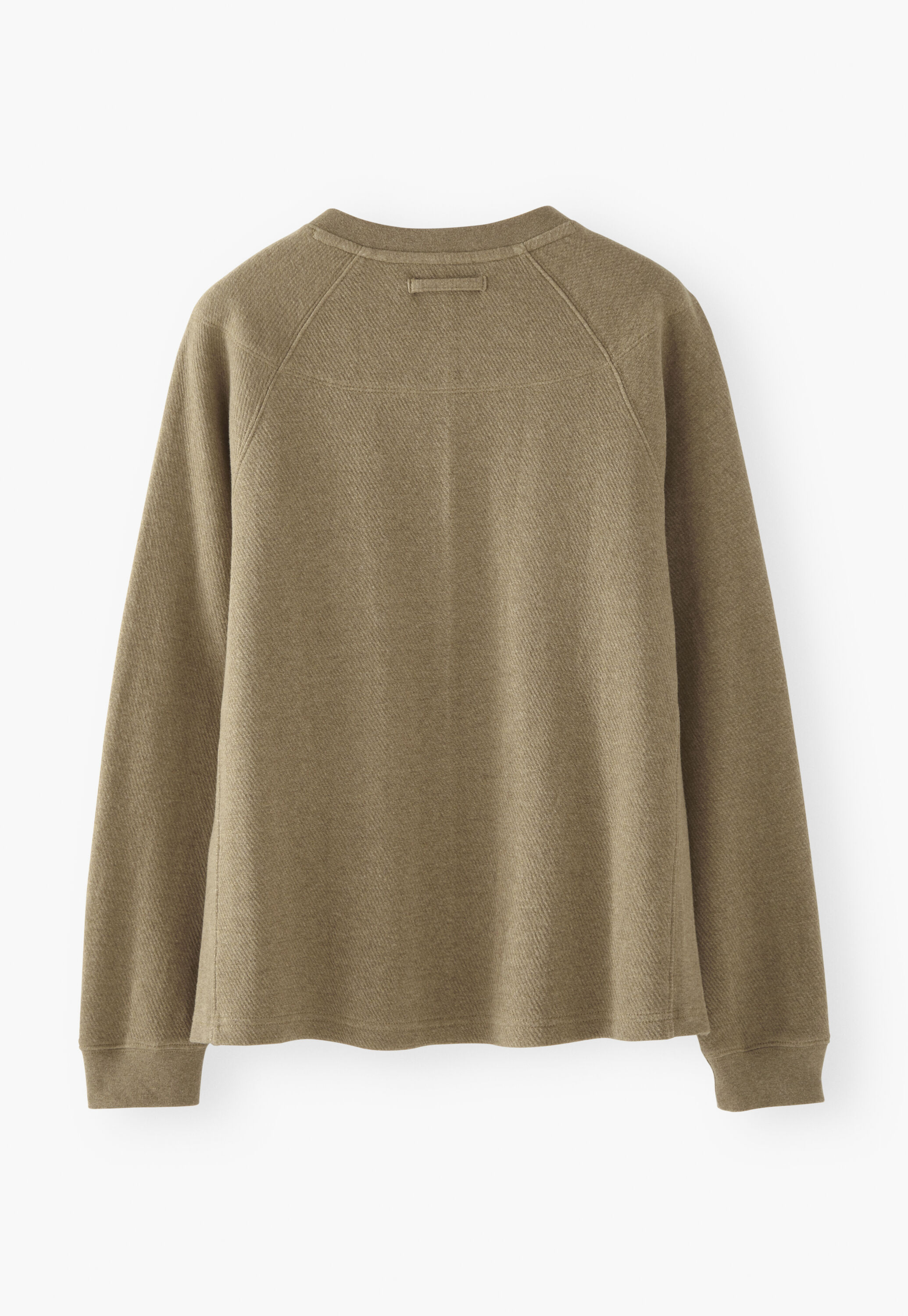 Half-placket sweatshirt
