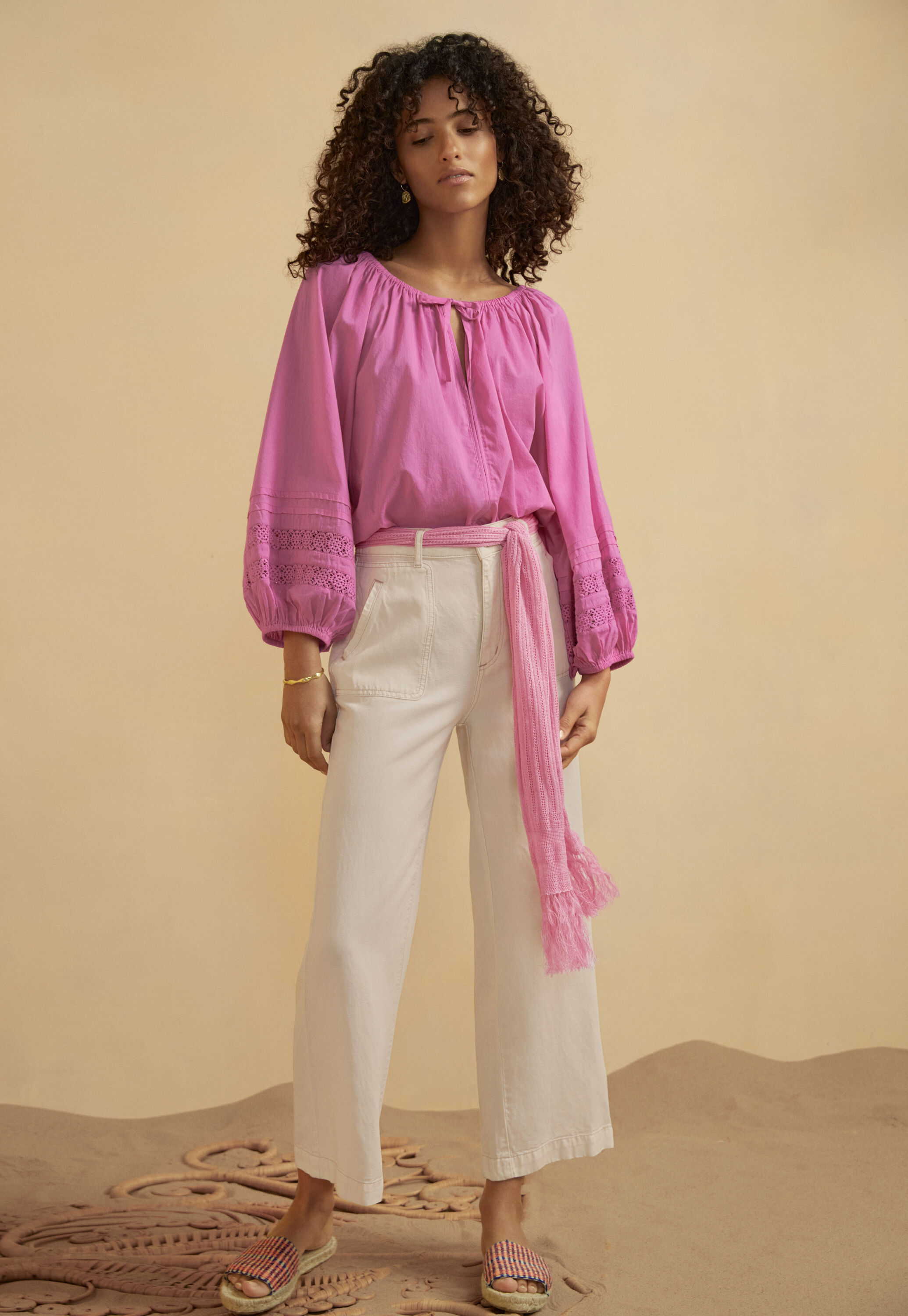 Gathered blouse