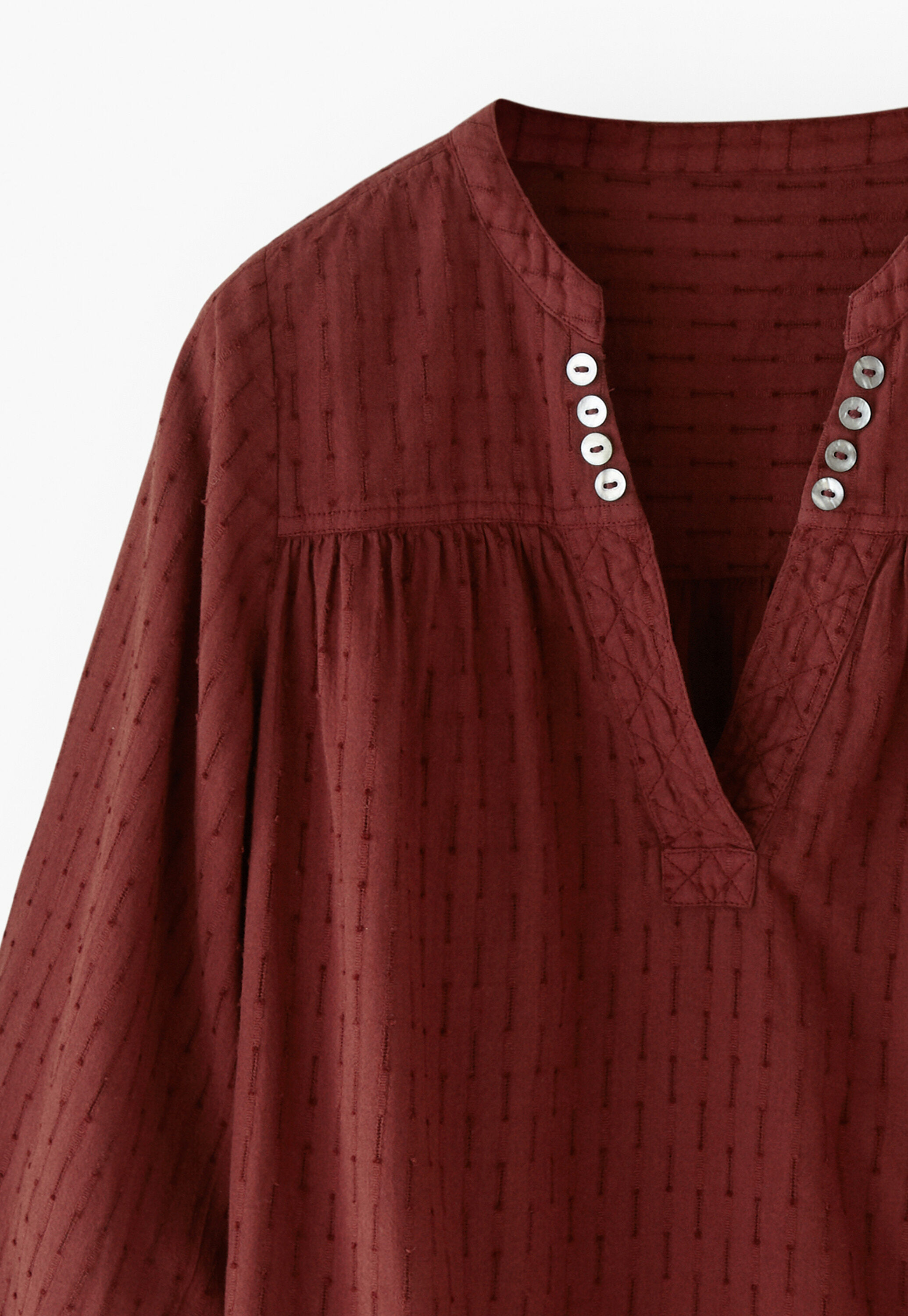 Notch-neck top