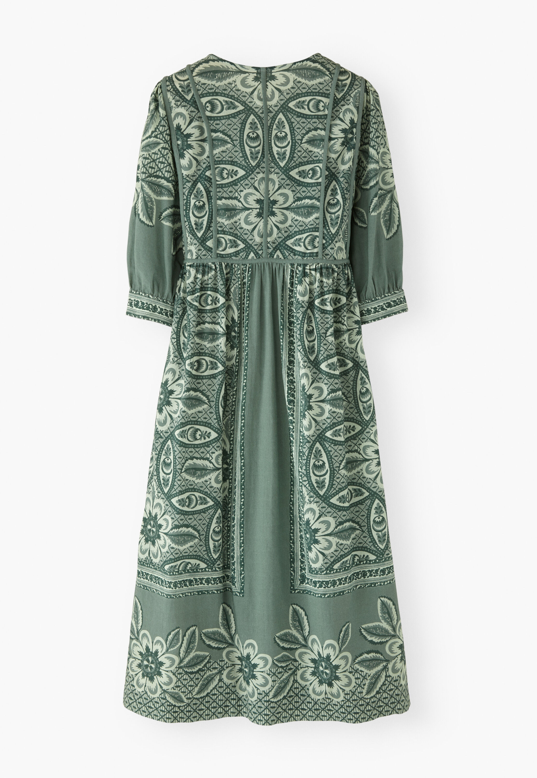Placement-print dress